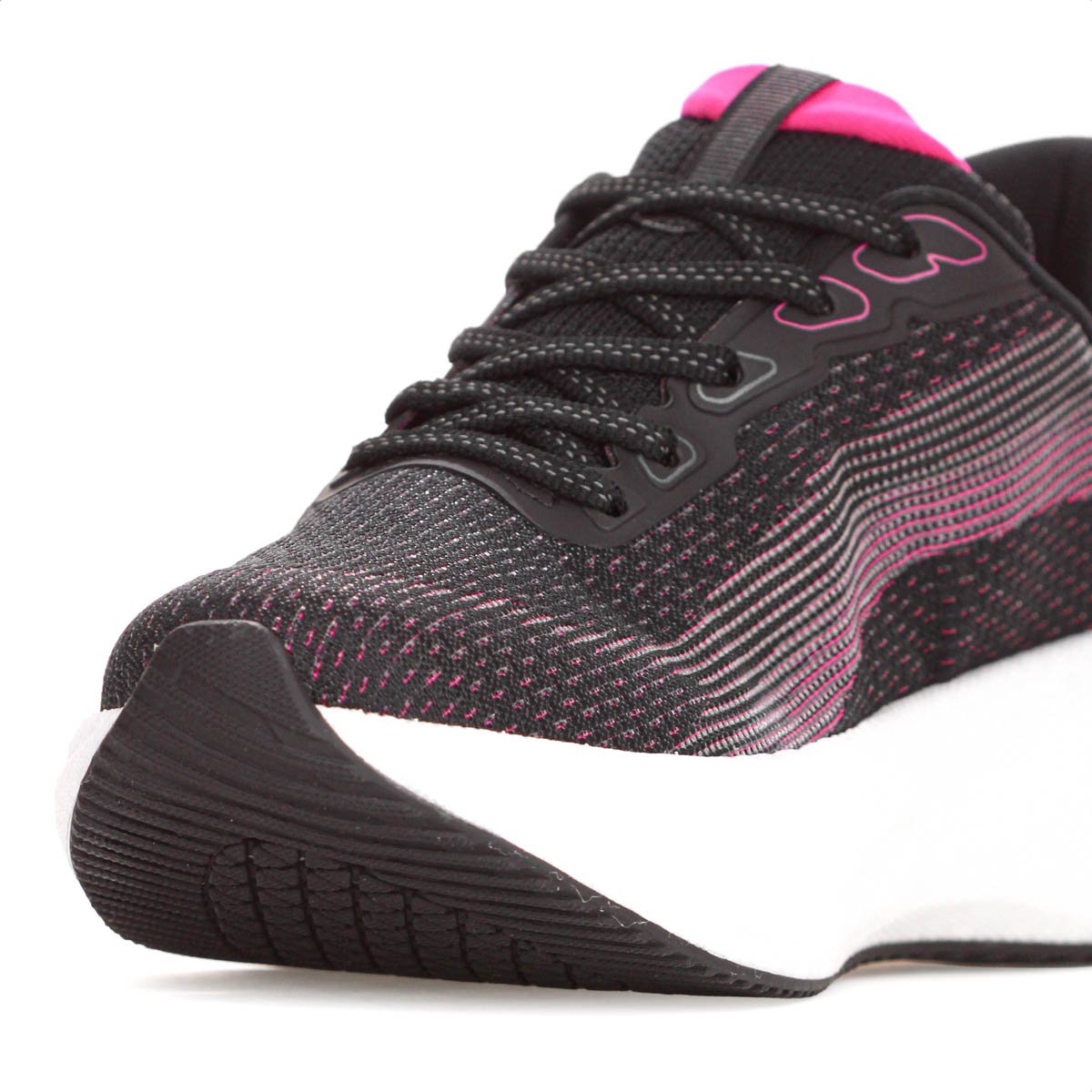 Tenis Actvitta Gaspea Loc Zaria Preto Rosa e Branco - Feminino Preto/Rosa 8