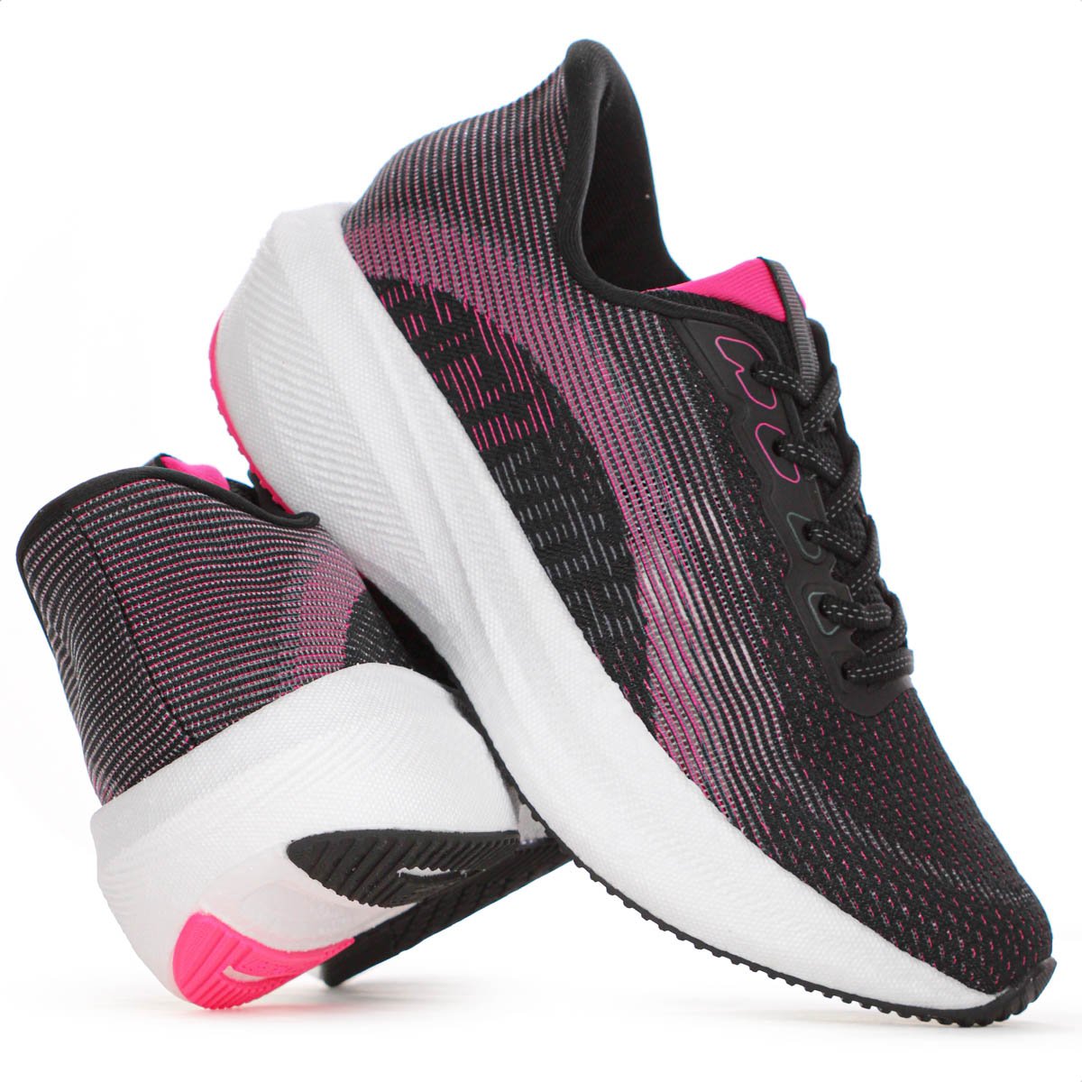 Tenis Actvitta Gaspea Loc Zaria Preto Rosa e Branco - Feminino Preto/Rosa 10