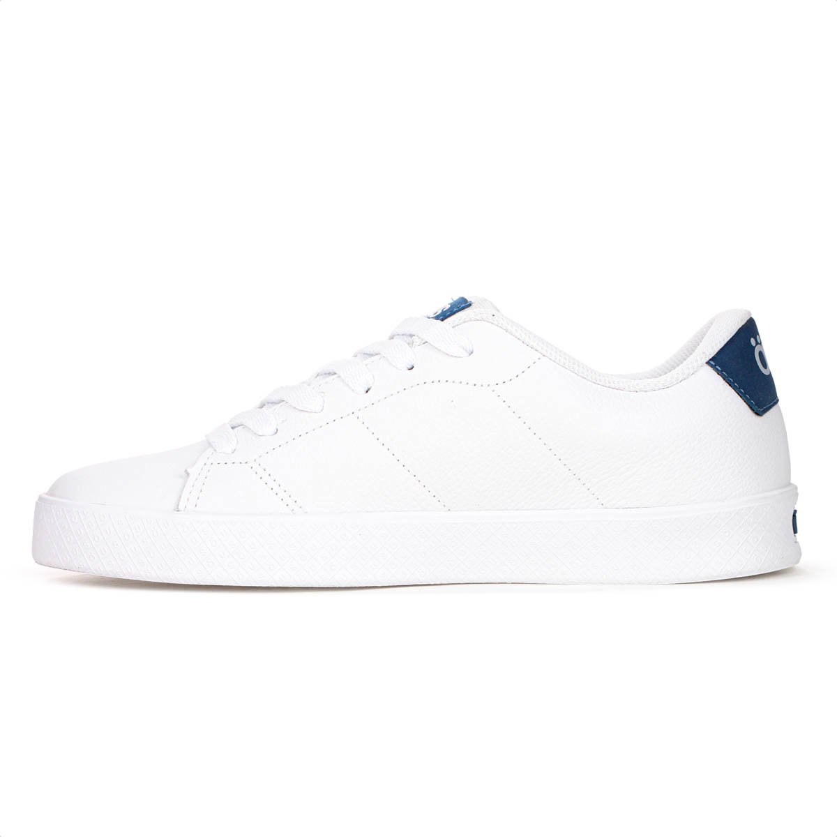 Tenis Ous Dots Couro Branco e Azul - Masculino Branco 2