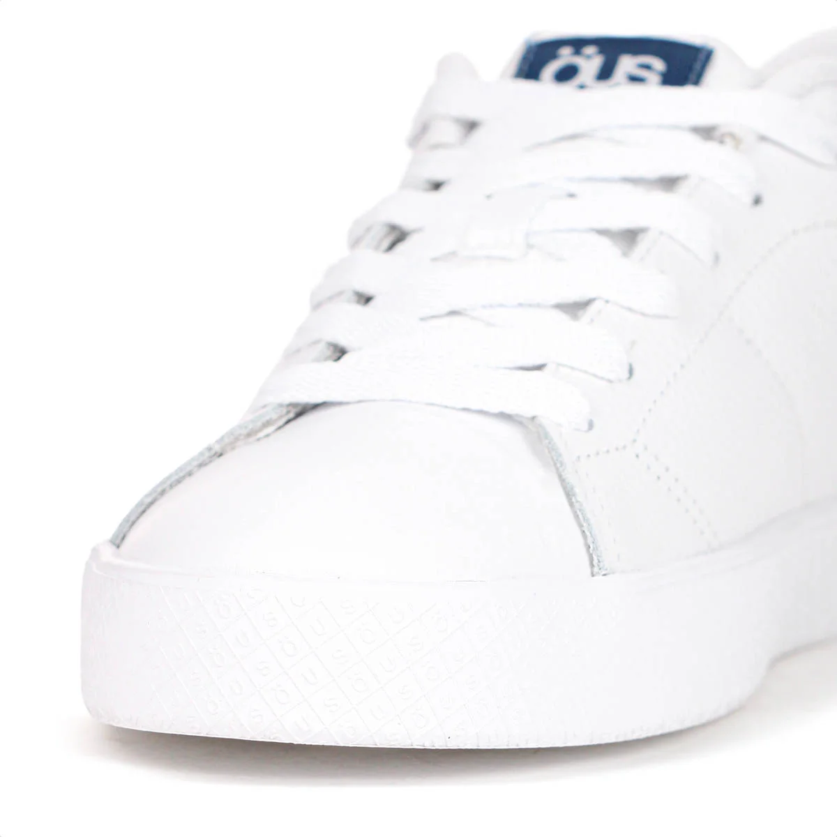 Tenis Ous Dots Couro Branco e Azul - Masculino Branco 6
