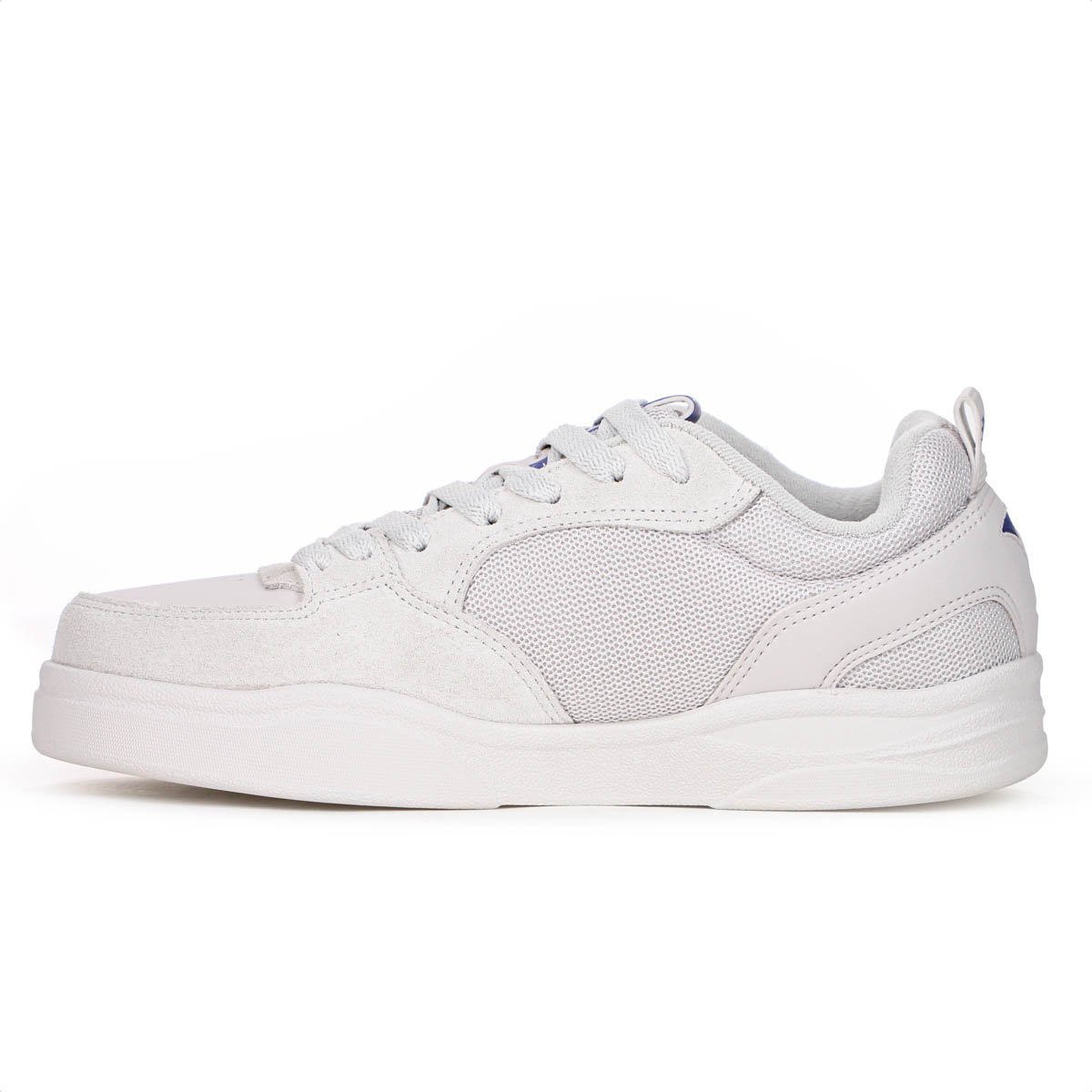 Tenis Ous Fluente Cinza e Azul - Masculino Branco 2