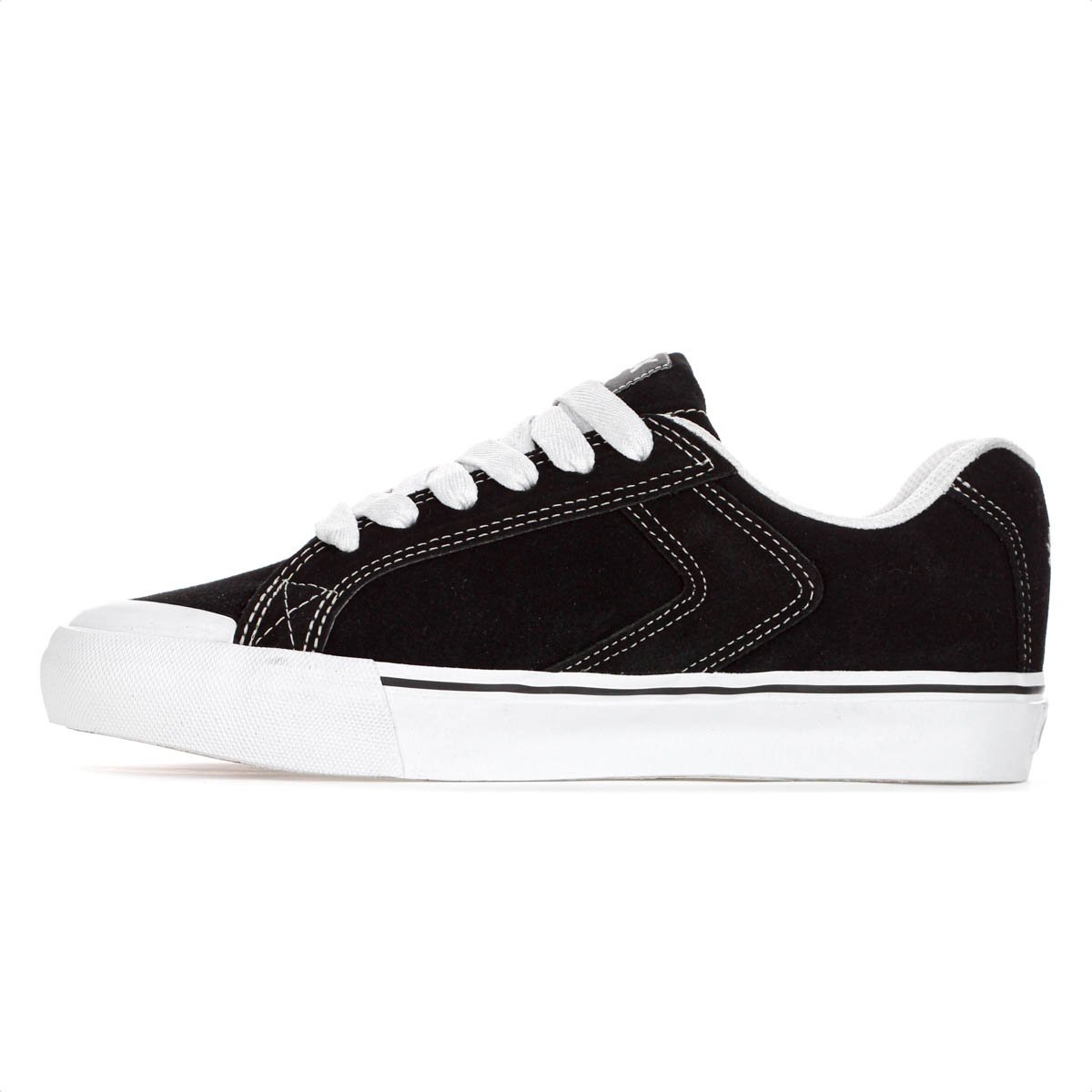 Tenis Qix Chorao Park Camurca Preto e Branco - Masculino Preto 2
