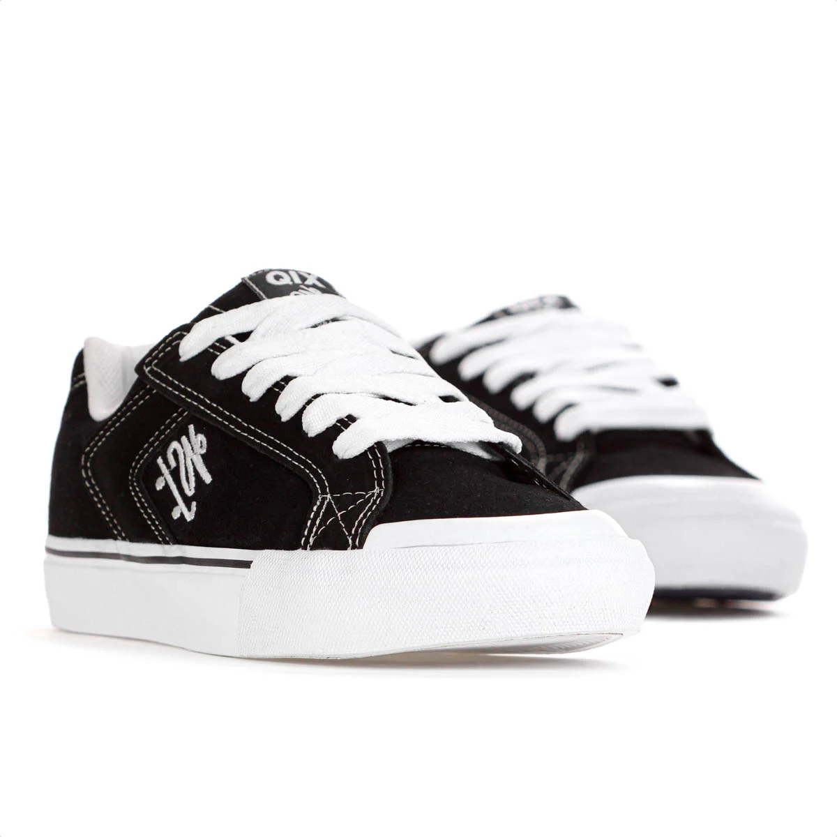 Tenis Qix Chorao Park Camurca Preto e Branco - Masculino Preto 3
