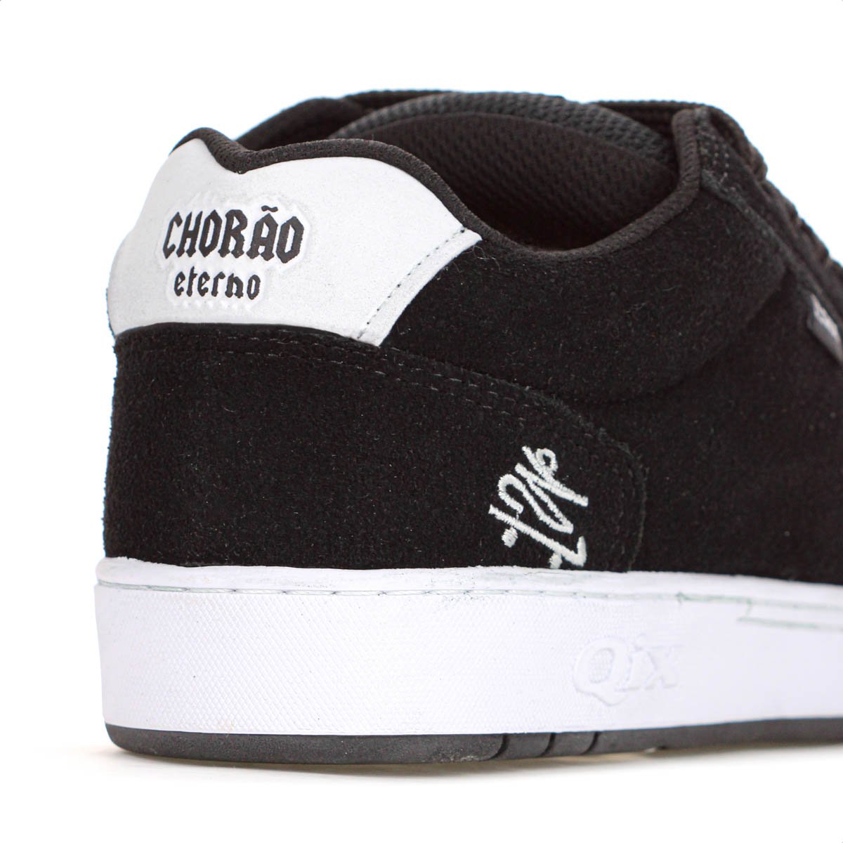 Tenis Qix Allan Mesquita Camurca Preto e Branco  - Masculino Preto 8