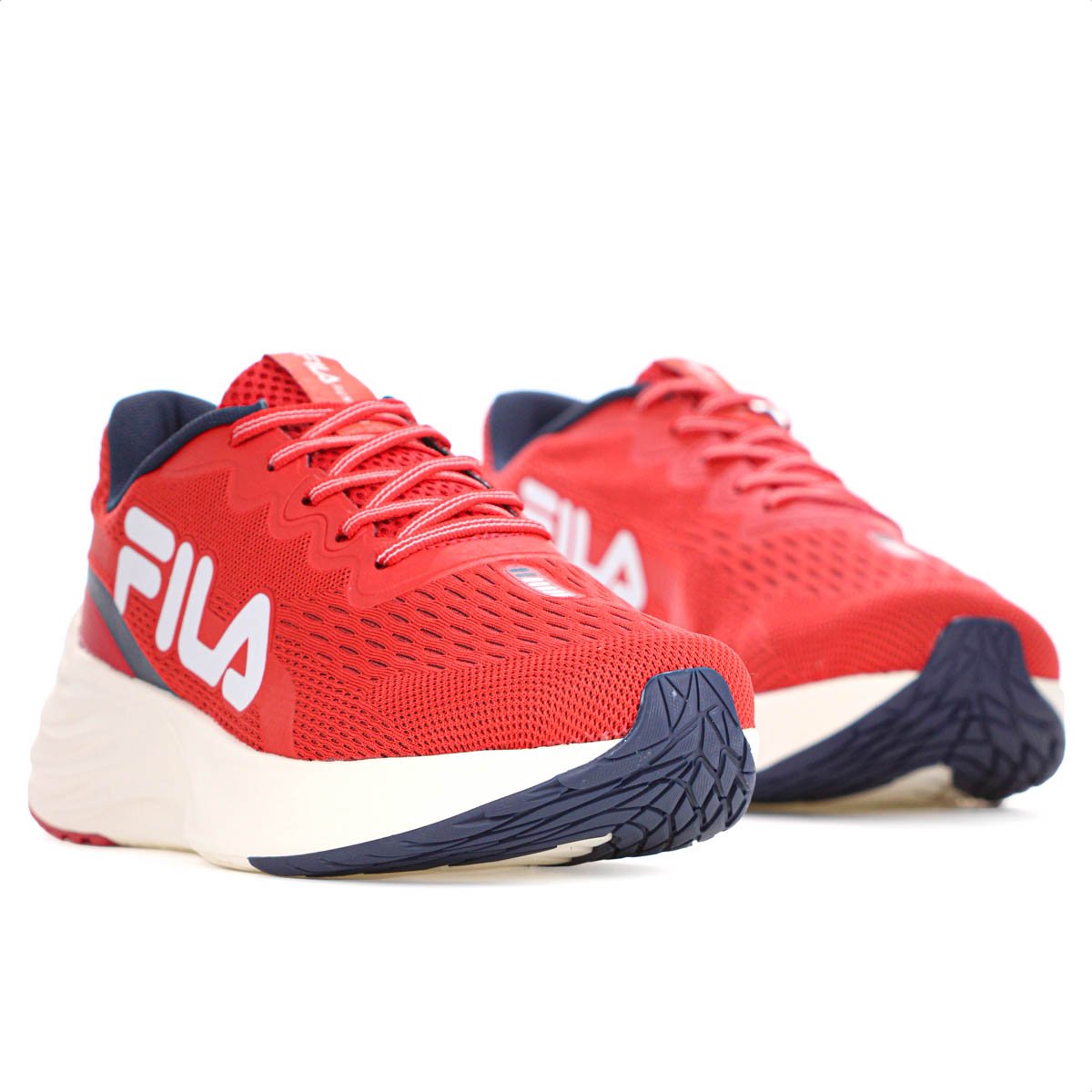 Tenis Fila Comet 2 Vermelho Marinho e Cinza - Masculino Vermelho 3