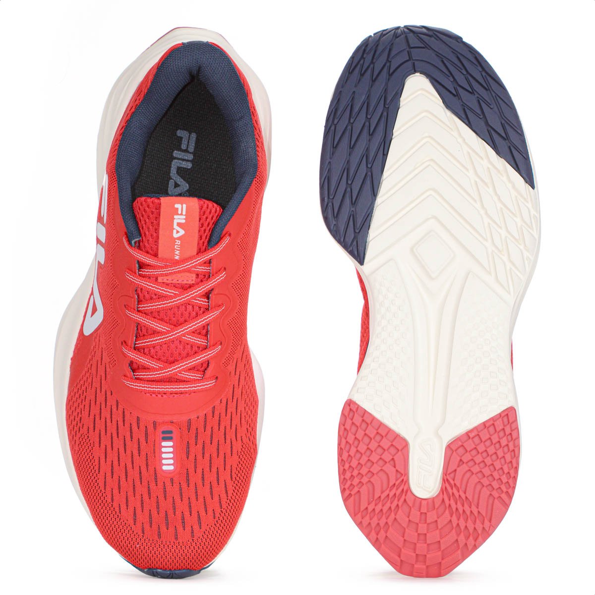 Tenis Fila Comet 2 Vermelho Marinho e Cinza - Masculino Vermelho 4