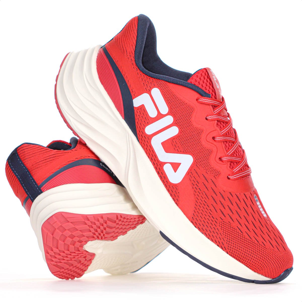 Tenis Fila Comet 2 Vermelho Marinho e Cinza - Masculino Vermelho 9