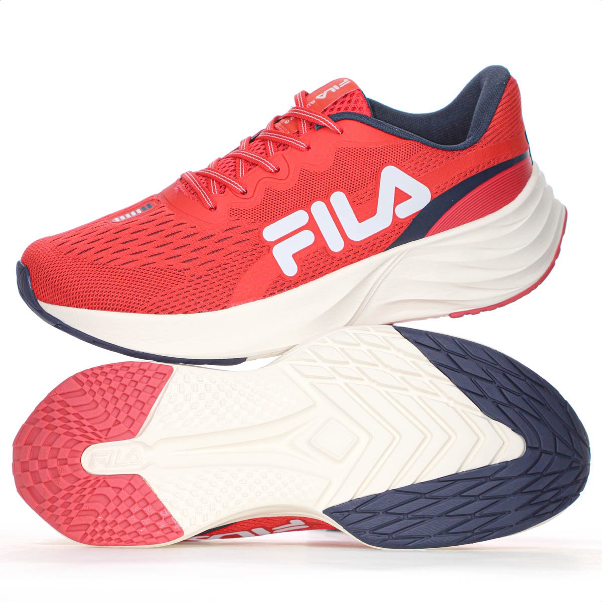 Tenis Fila Comet 2 Vermelho Marinho e Cinza - Masculino Vermelho 10