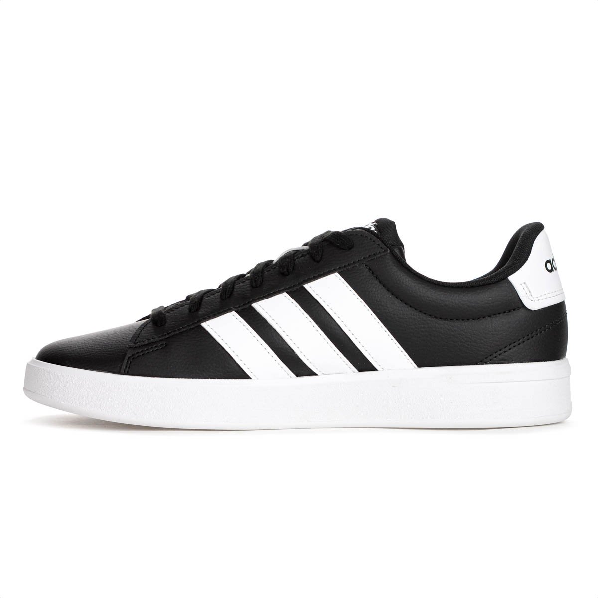 Tenis Adidas Grand Court 3.0 Preto e Branco - Masculino Preto 2