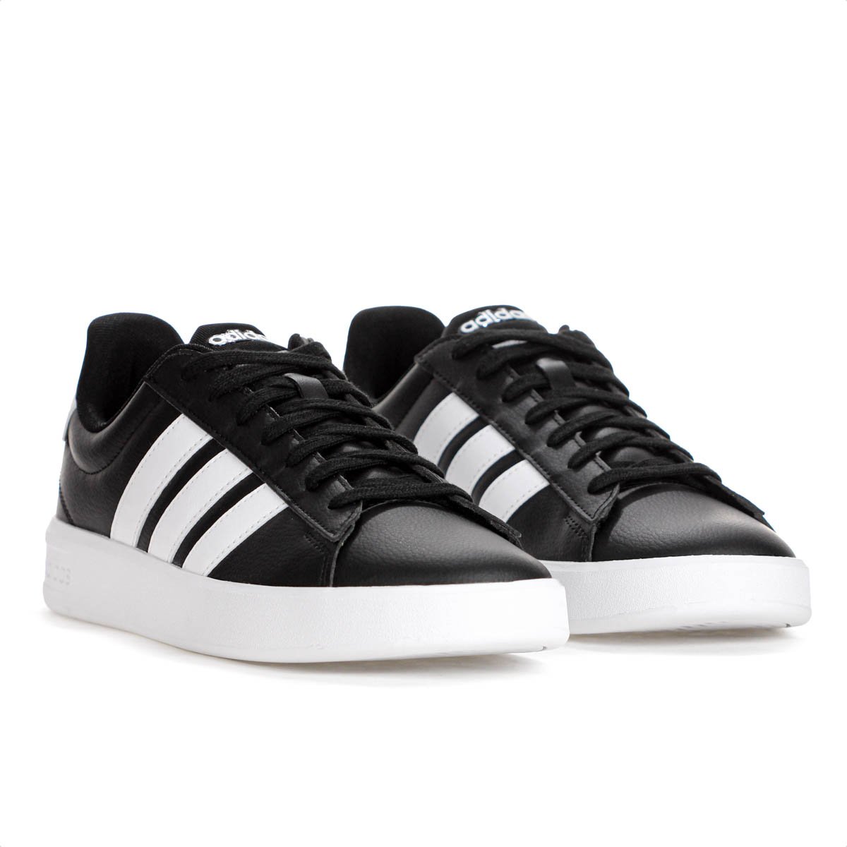 Tenis Adidas Grand Court 3.0 Preto e Branco - Masculino Preto 3
