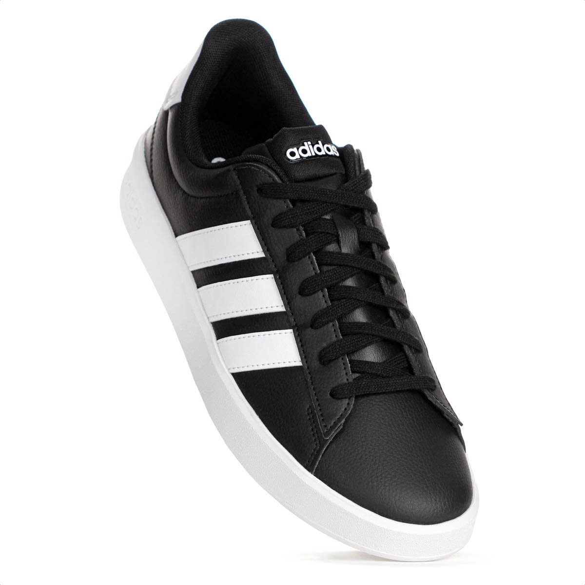 Tenis Adidas Grand Court 3.0 Preto e Branco - Masculino Preto 5