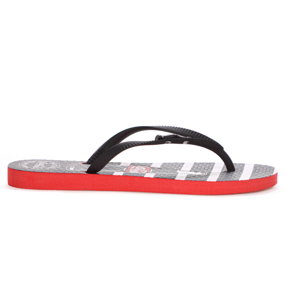 Chinelo Coca Cola Delicious Preto e Vermelho - Feminino Preto 2