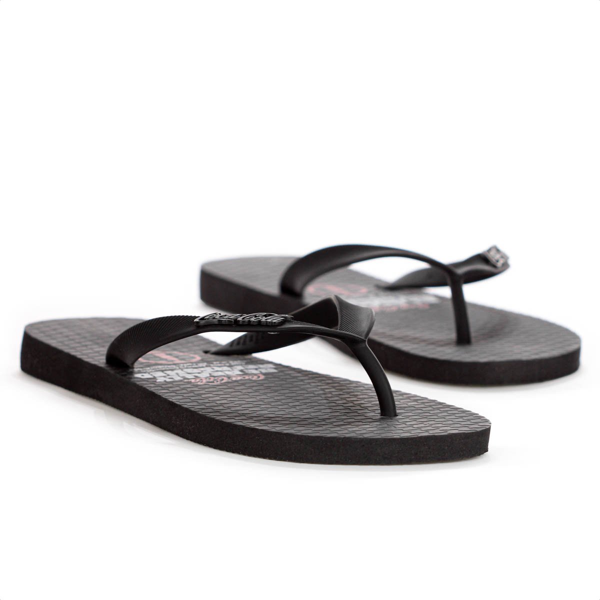 Chinelo Coca Cola Live Since 1886 Preto - Masculino Preto 2