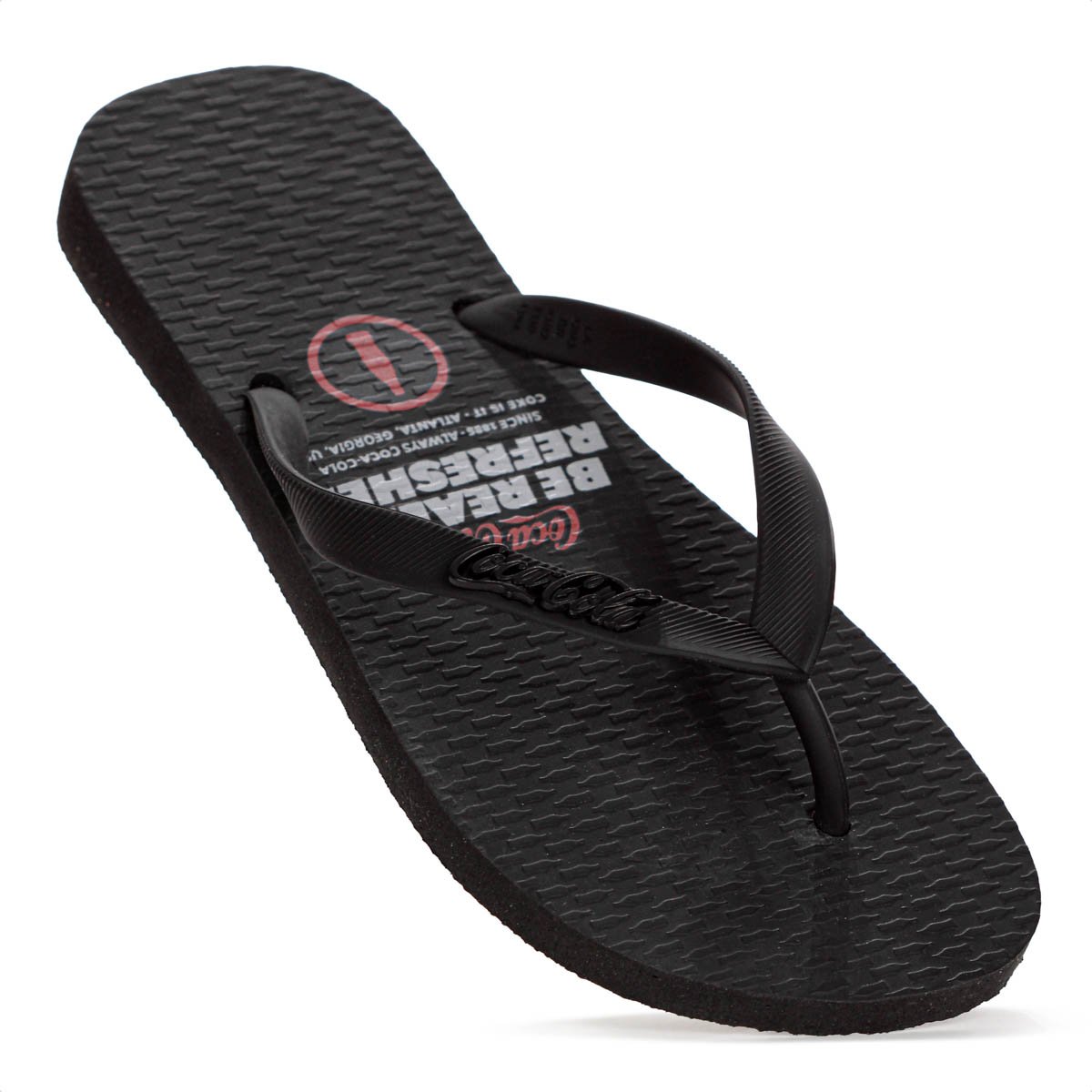 Chinelo Coca Cola Live Since 1886 Preto - Masculino Preto 6