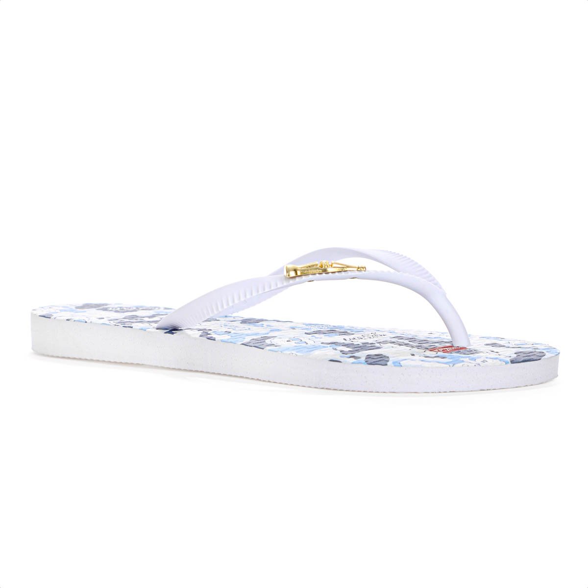 Chinelo Coca Cola Bear Camo Azul e Branco - Feminino Branco/Azul 3