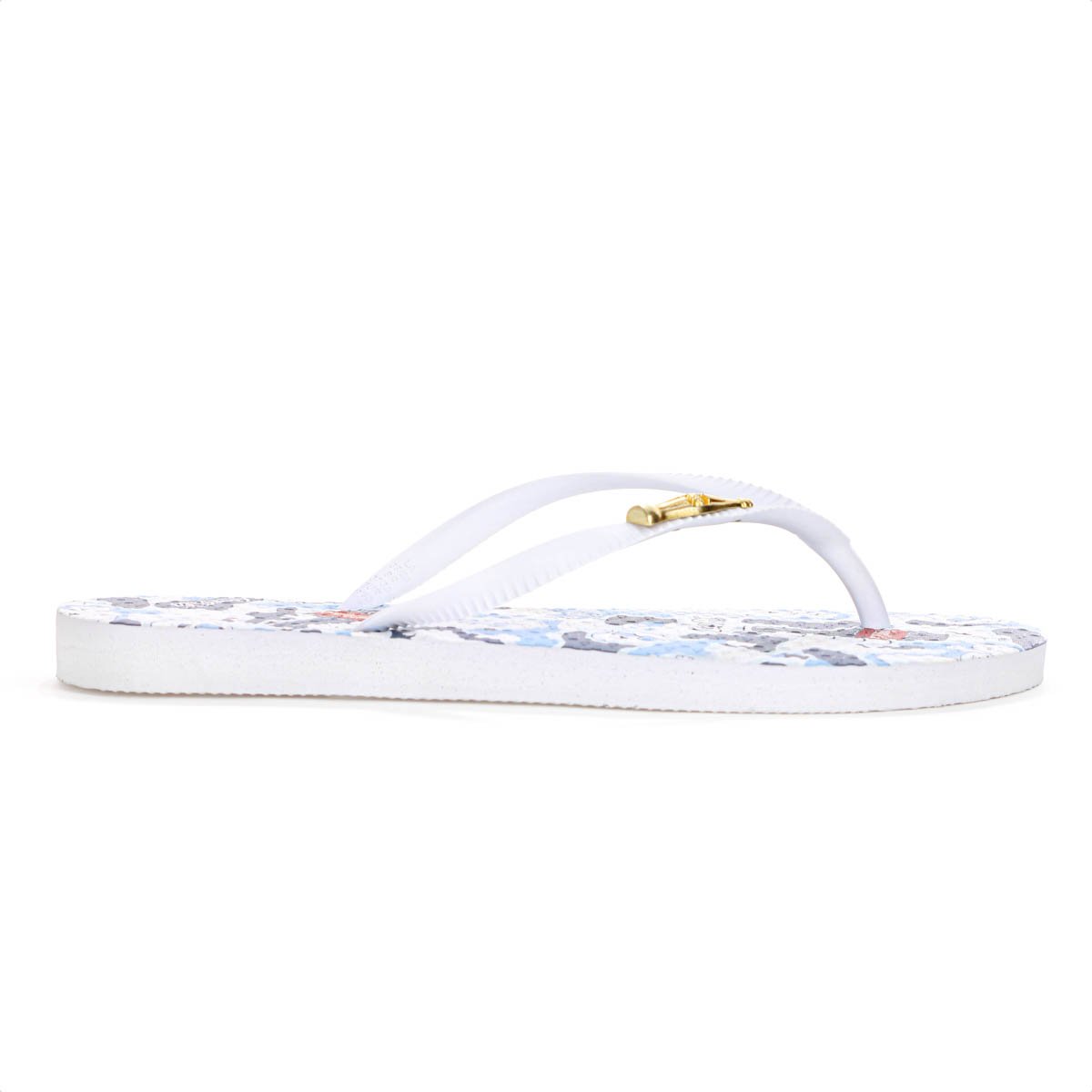 Chinelo Coca Cola Bear Camo Azul e Branco - Feminino Branco/Azul 4