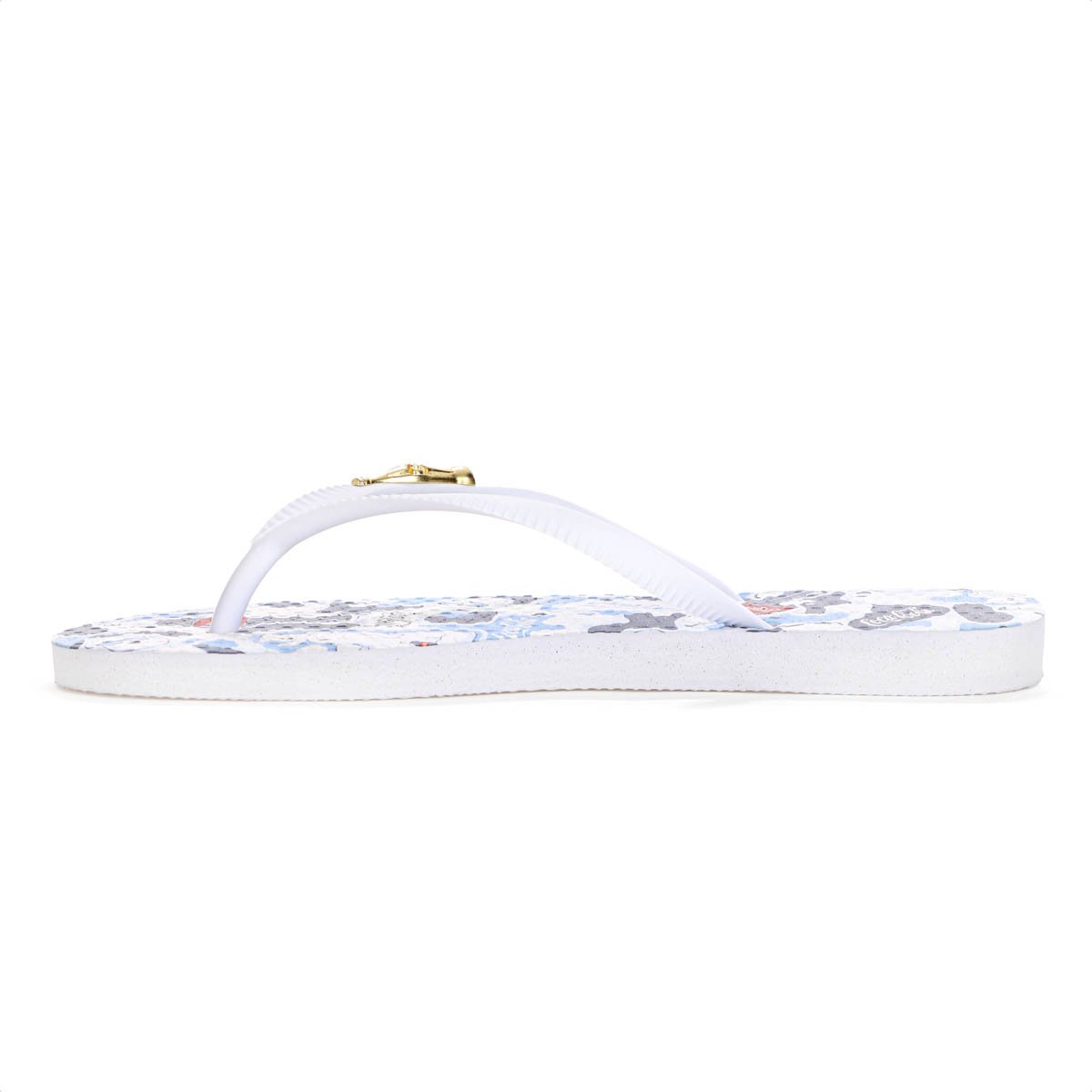 Chinelo Coca Cola Bear Camo Azul e Branco - Feminino Branco/Azul 5