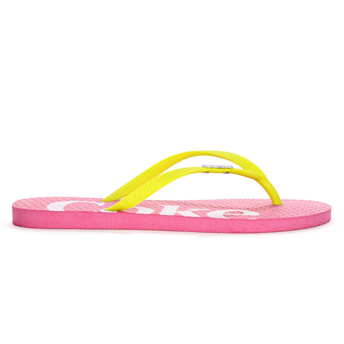 Chinelo Coca Cola Akaroa Rosa e Amarelo - Feminino Amarelo/Rosa 4