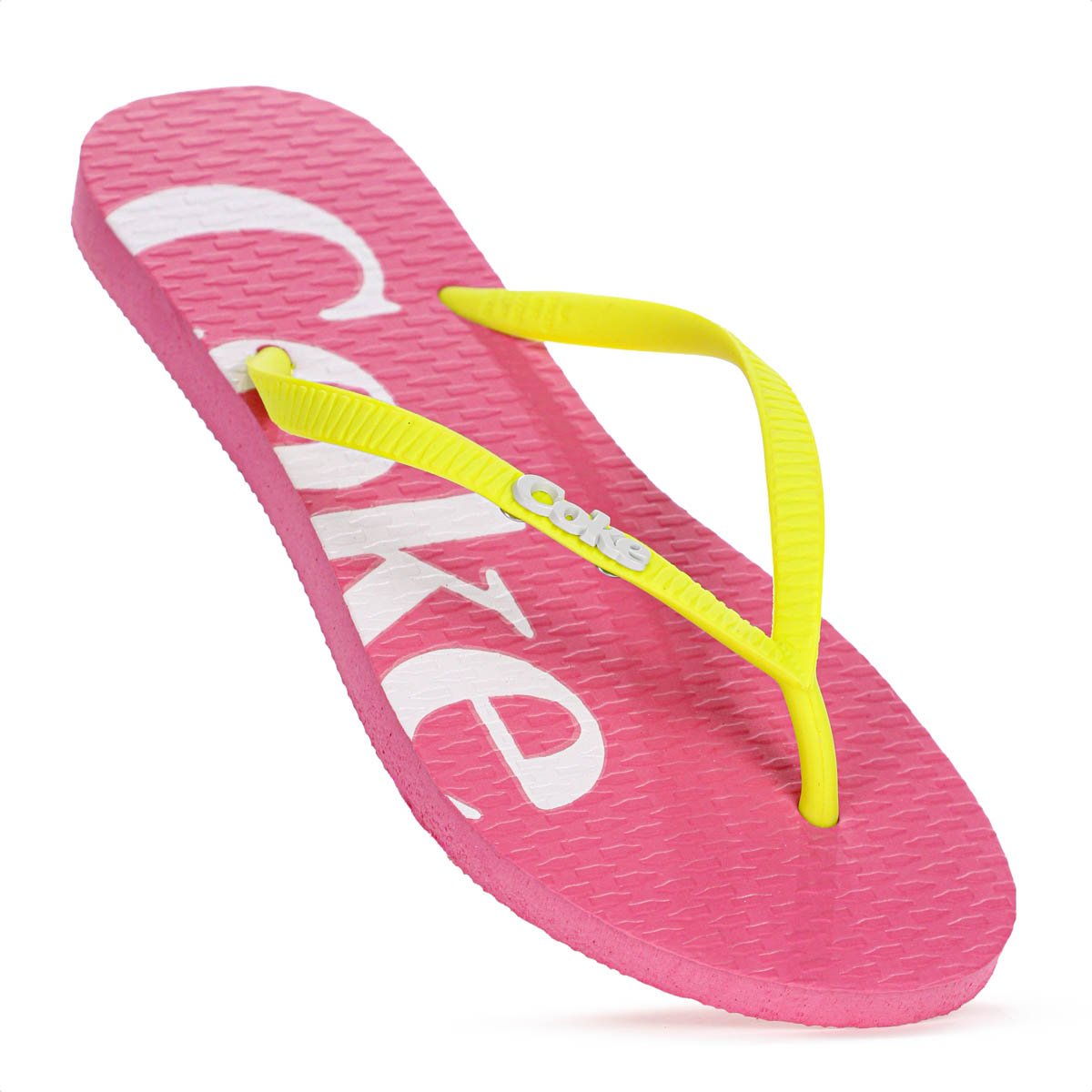 Chinelo Coca Cola Akaroa Rosa e Amarelo - Feminino Amarelo/Rosa 6