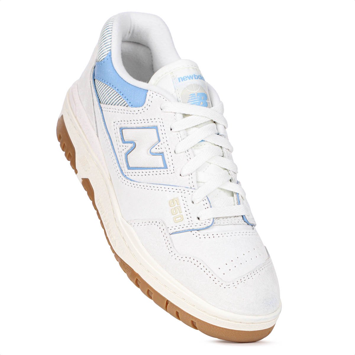 Tenis New Balance 550 Off White e Azul Claro - Feminino Branco 3