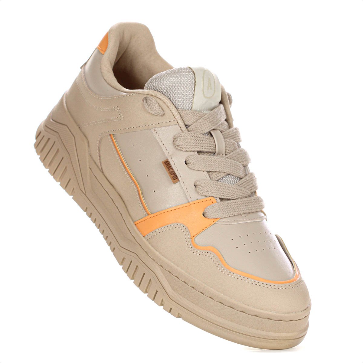 Tenis Anacapri Sofi Virginia Fonseca Bege e Laranja - Feminino Bege 3