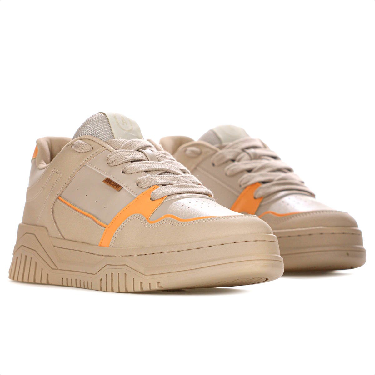 Tenis Anacapri Sofi Virginia Fonseca Bege e Laranja - Feminino Bege 4