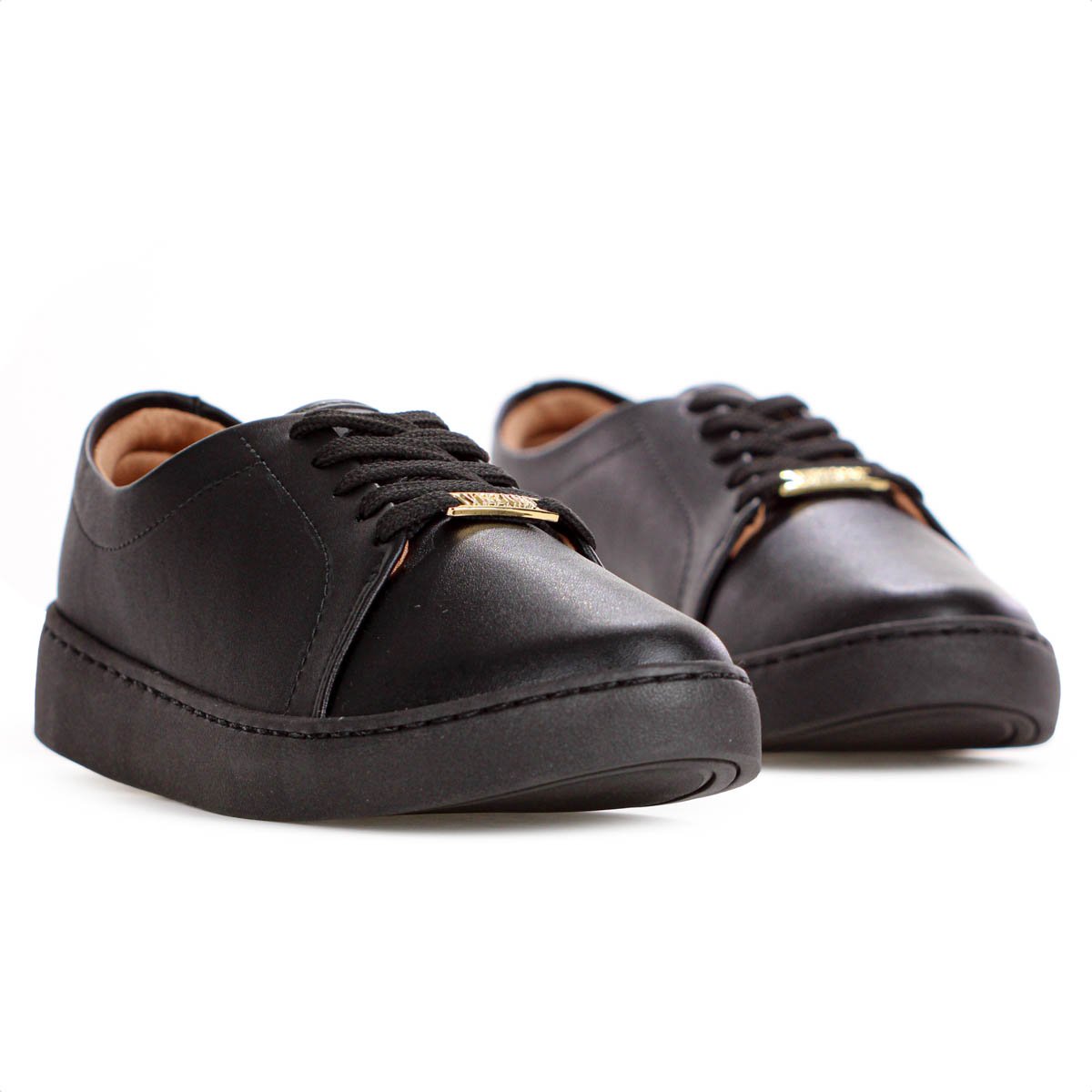 Tenis Vizzano Casual Liso Preto - Feminino Preto 3