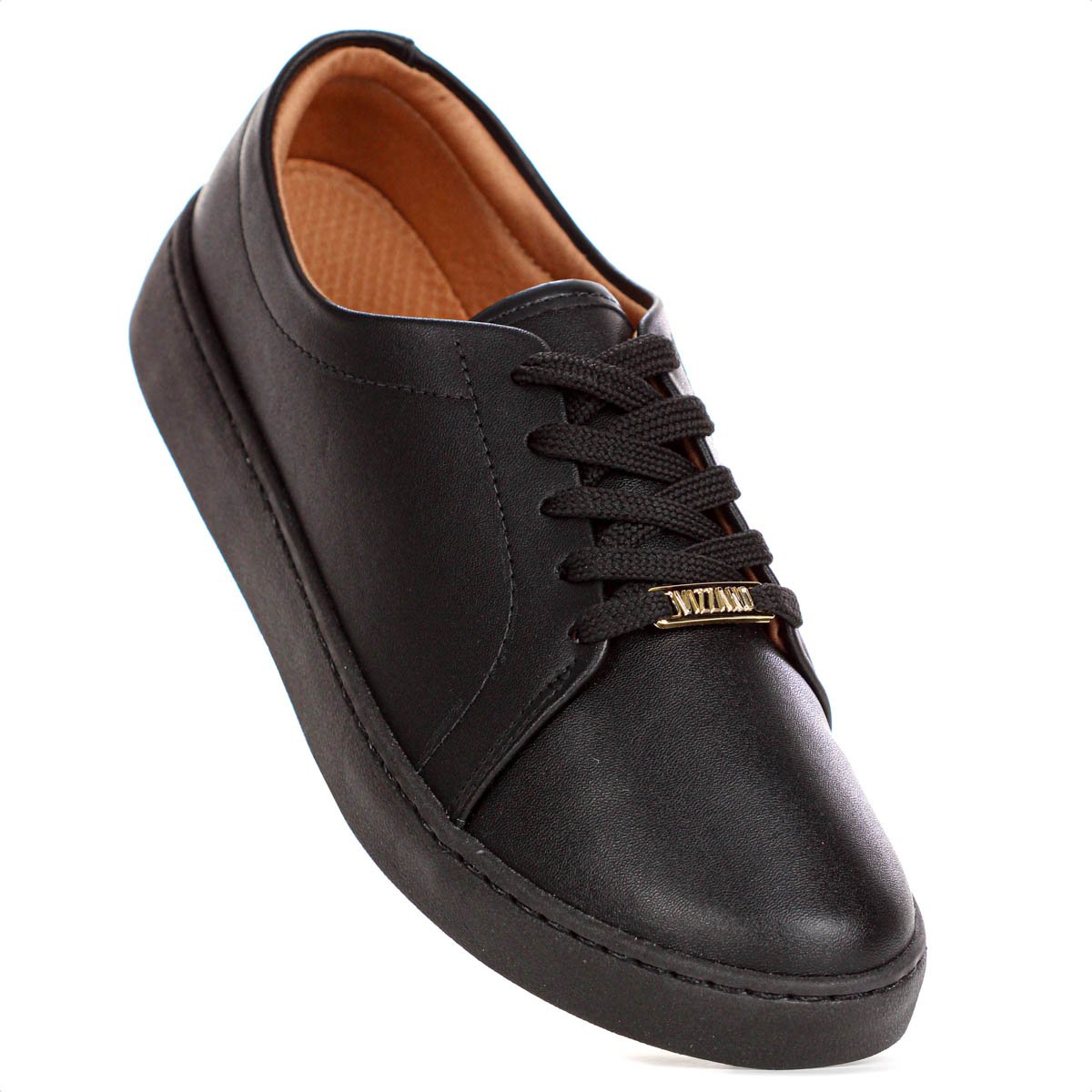 Tenis Vizzano Casual Liso Preto - Feminino Preto 5