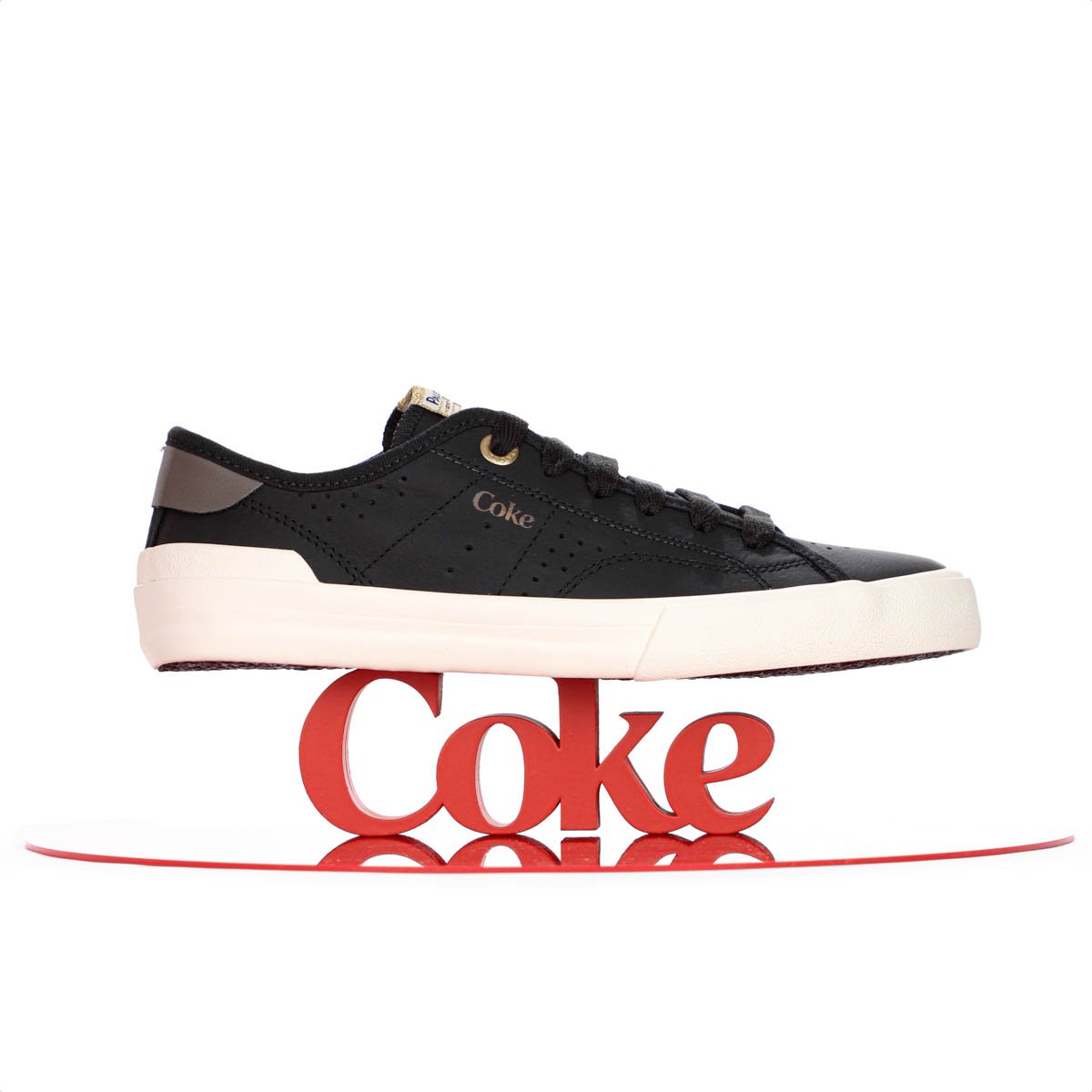Tenis Coca Cola Fortune Leather Preto - Feminino Preto 8