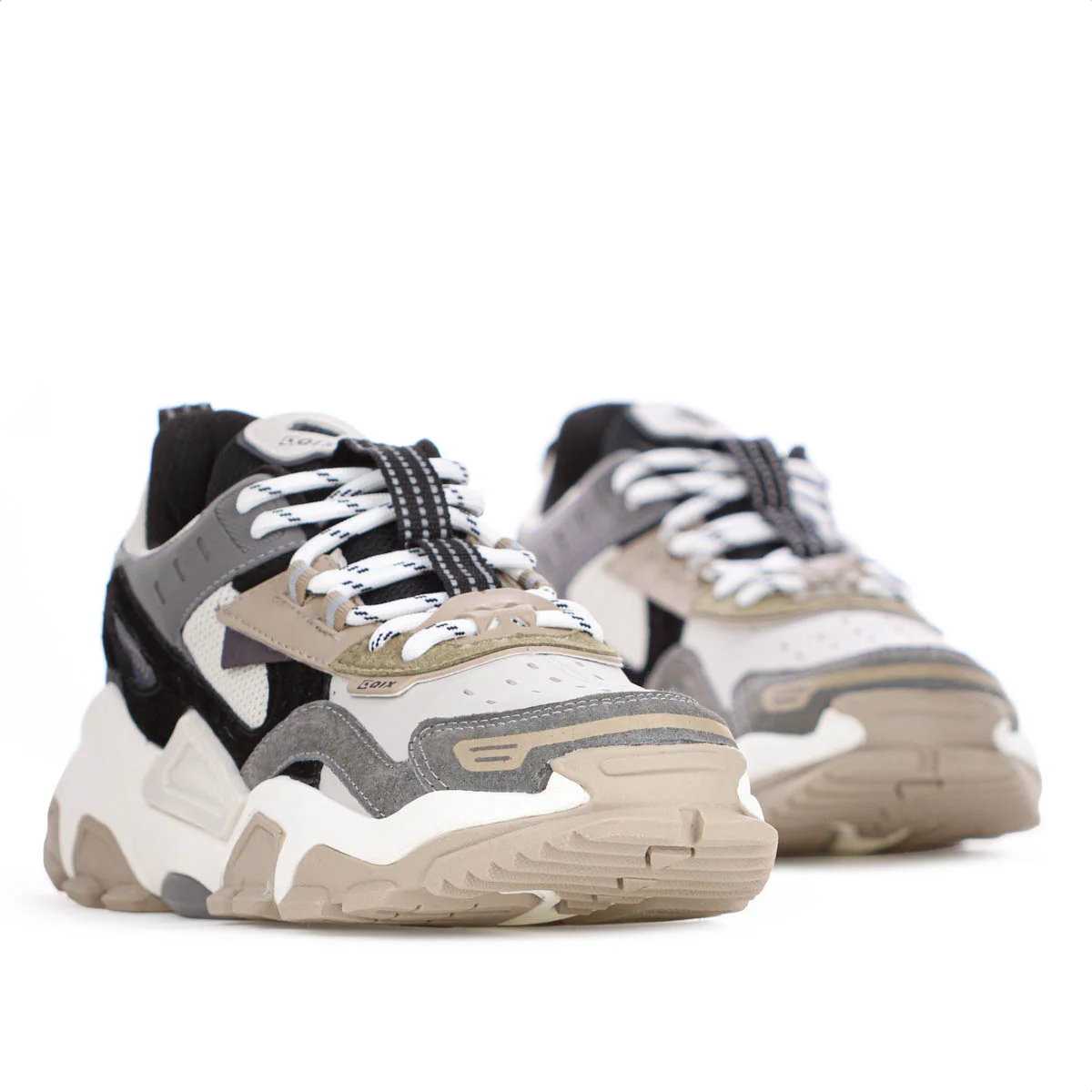 Tenis Qix Trek Urban Hiking Cinza e Bege - Masculino Multicores 3