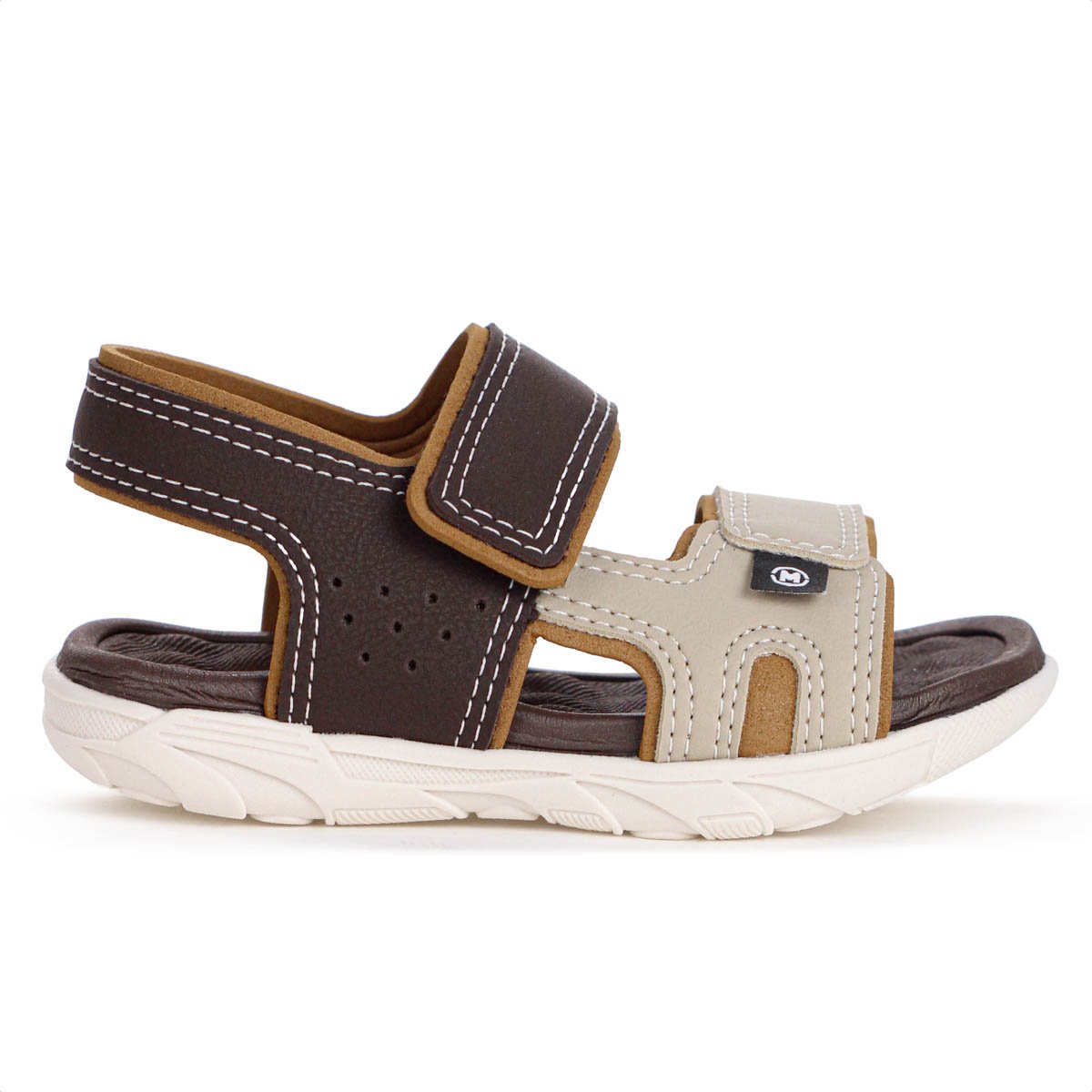 Sandalia Molekinho Casual Lisa Marrom - Infantil Marrom 2