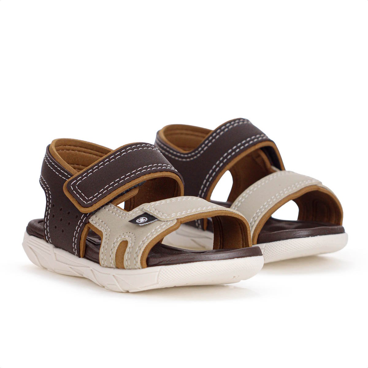 Sandalia Molekinho Casual Lisa Marrom - Infantil Marrom 4