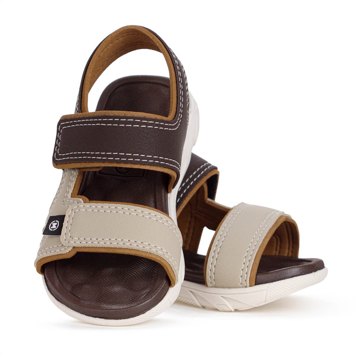 Sandalia Molekinho Casual Lisa Marrom - Infantil Marrom 10