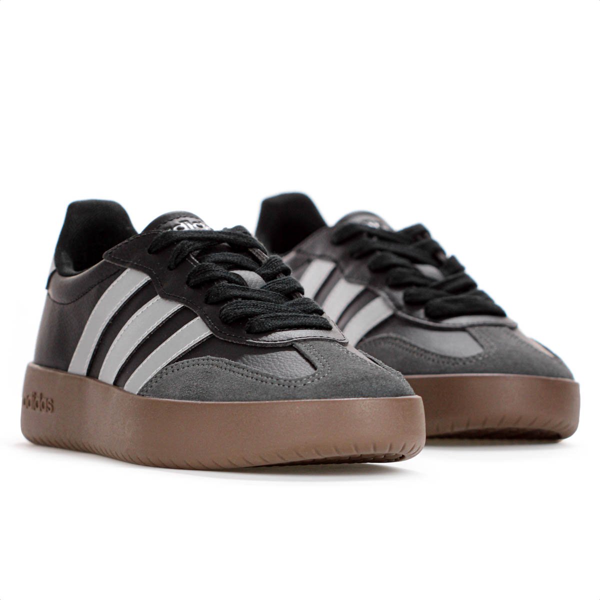 Tenis Adidas Barreda Preto Prata e Marrom - Feminino Preto 3