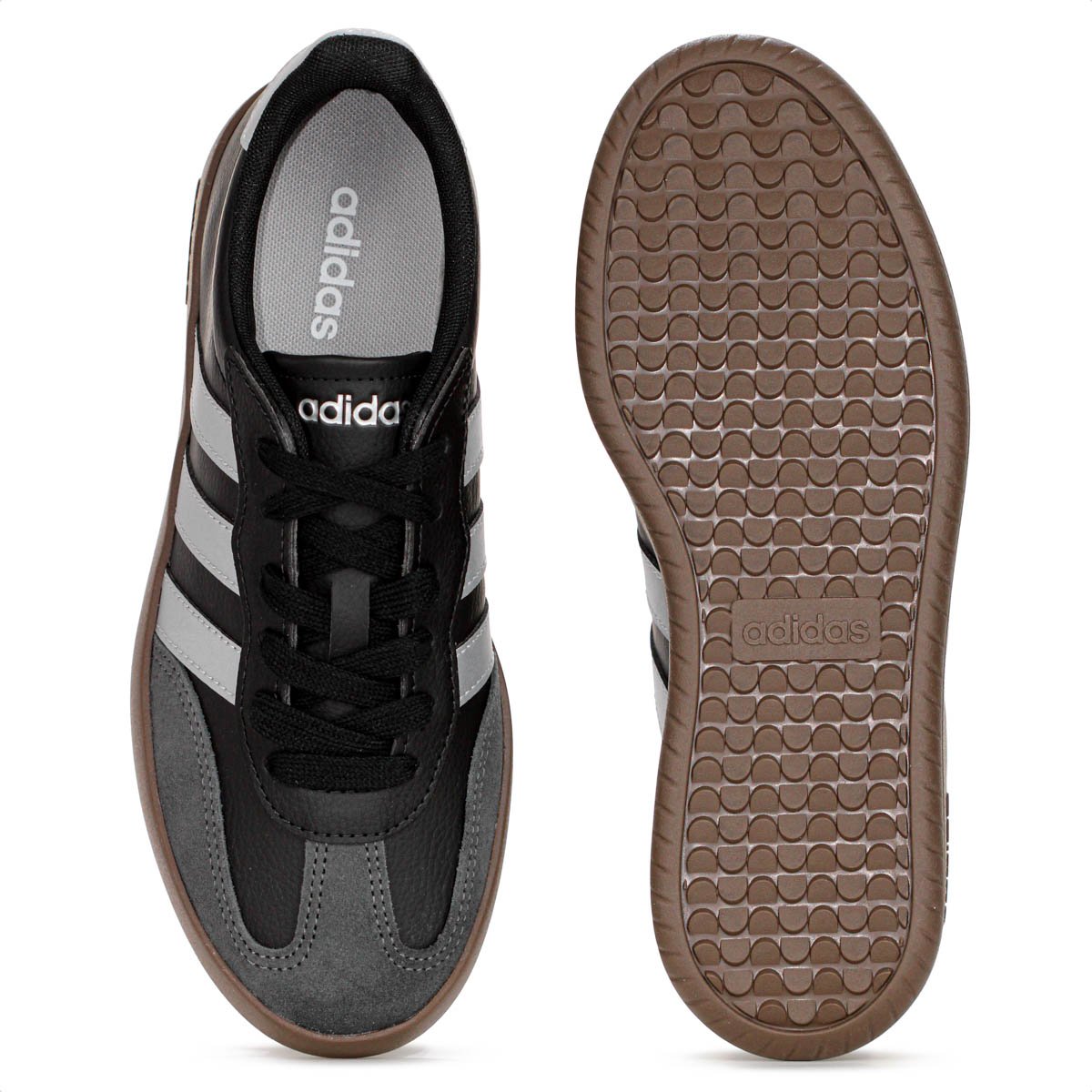 Tenis Adidas Barreda Preto Prata e Marrom - Feminino Preto 4