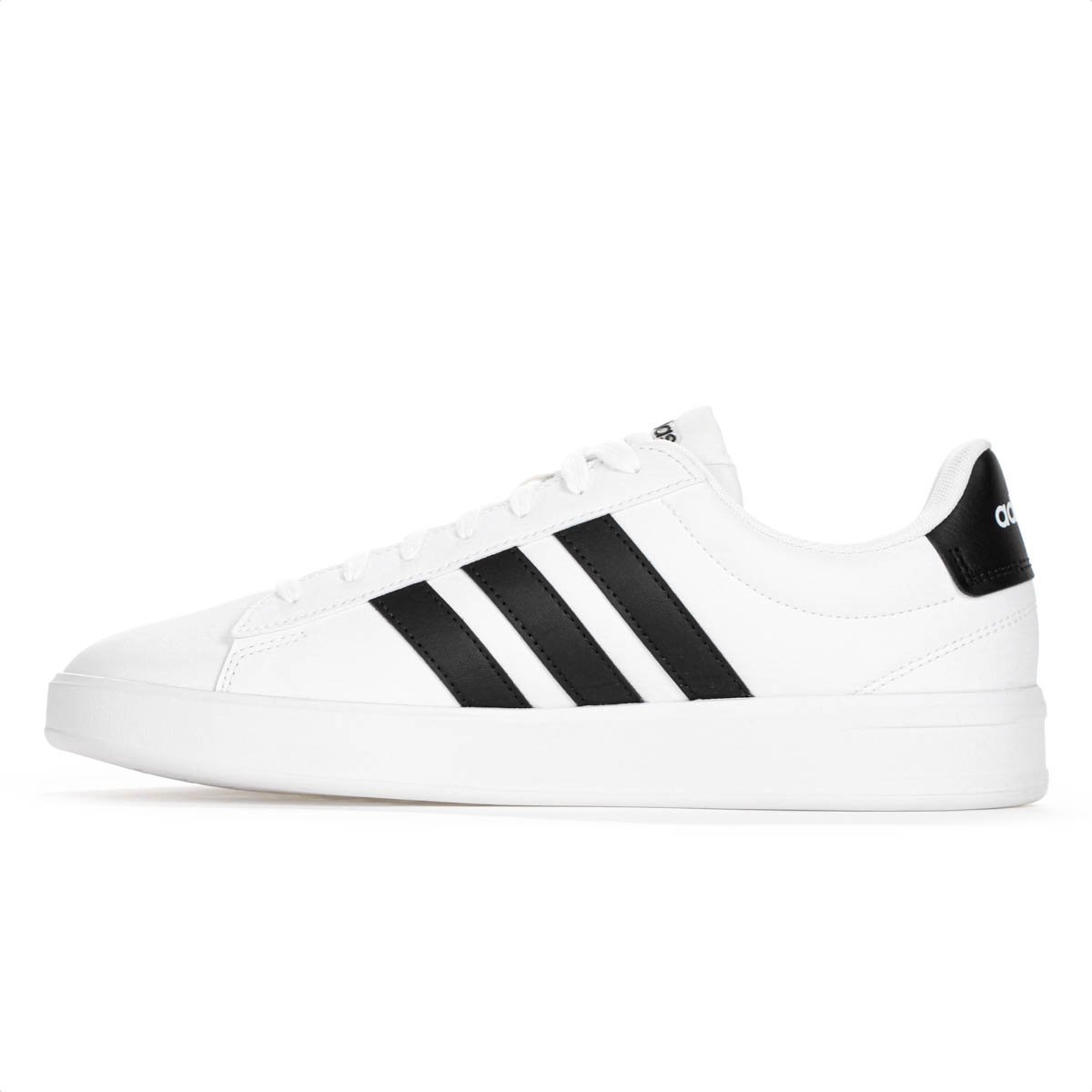 Tenis Adidas Grand Court 3.0 Branco e Preto - Masculino Branco 2