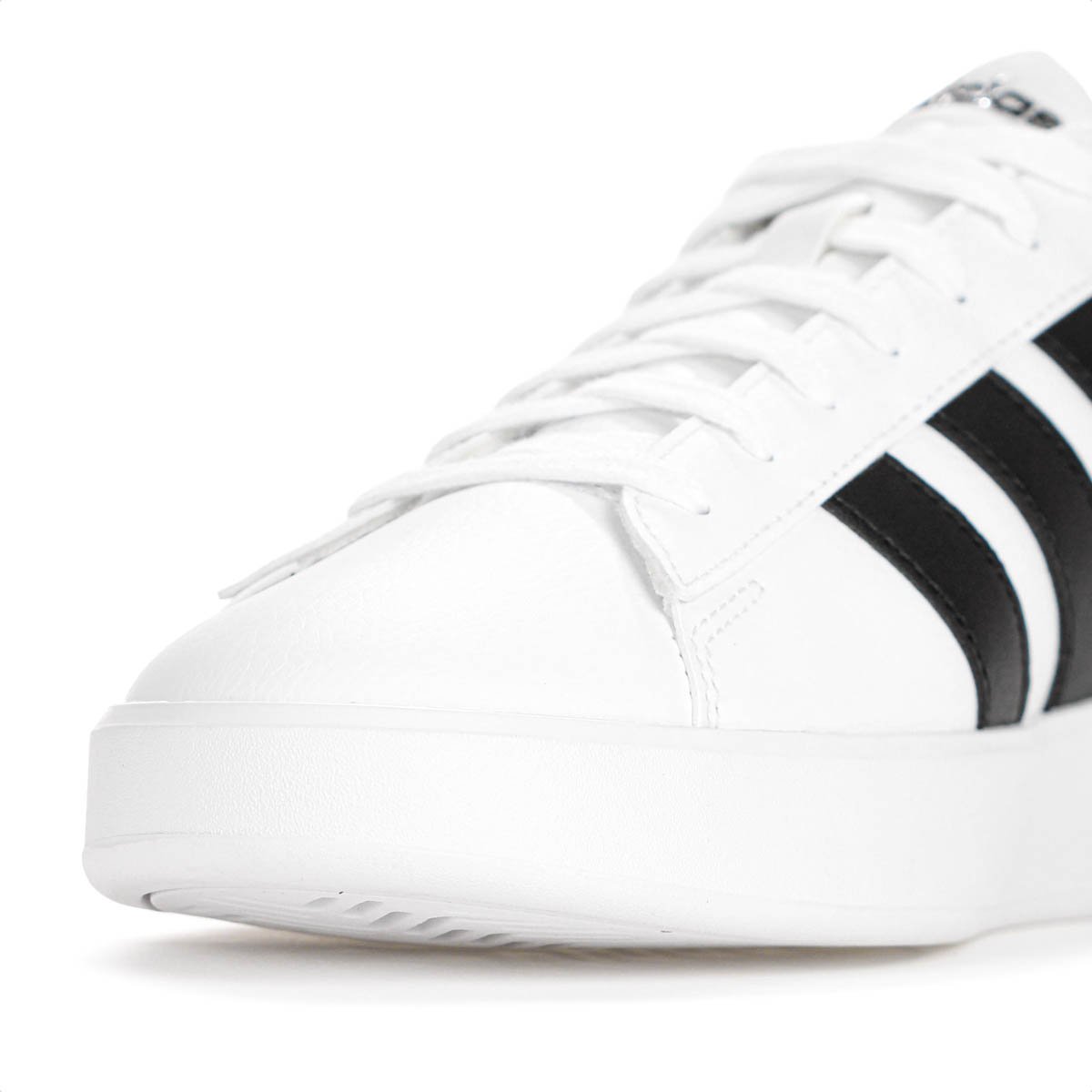 Tenis Adidas Grand Court 3.0 Branco e Preto - Masculino Branco 6