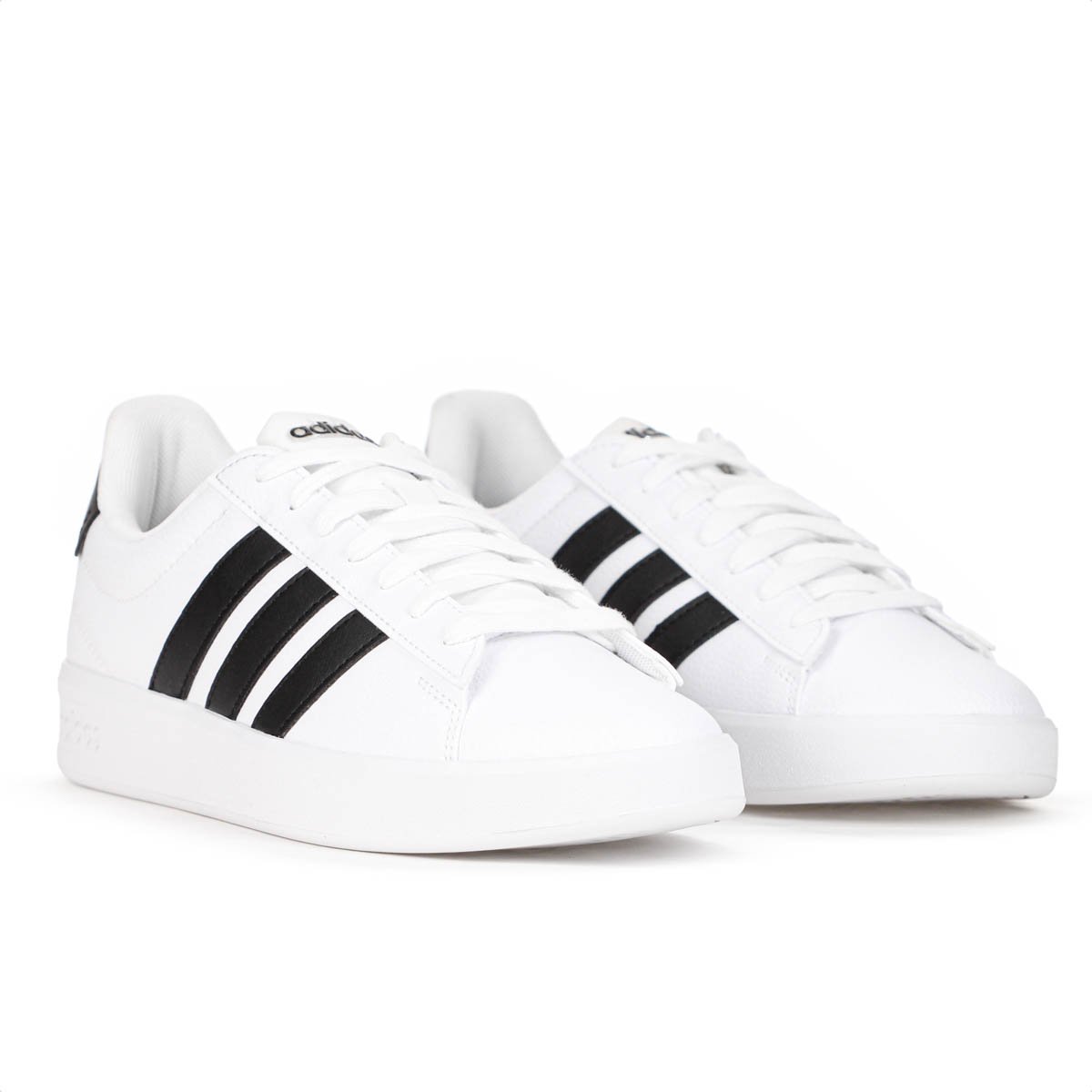 Tenis Adidas Grand Court 3.0 Branco e Preto - Feminino Branco 6