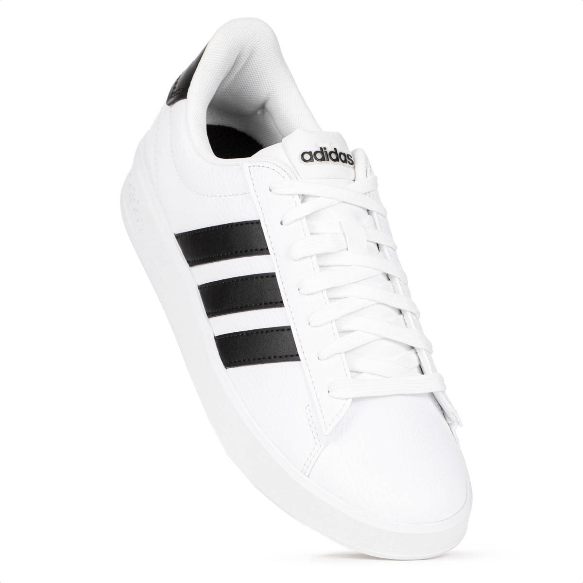 Tenis Adidas Grand Court 3.0 Branco e Preto - Feminino