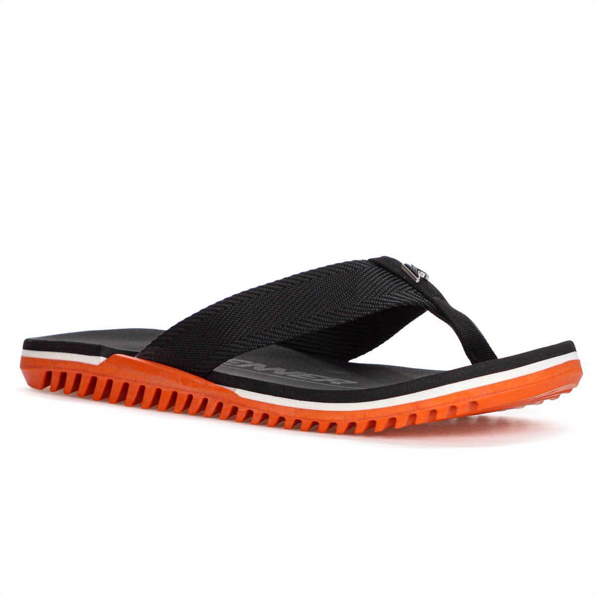 Chinelo Kenner NK6 Pro Preto e Laranja - Masculino Preto 3