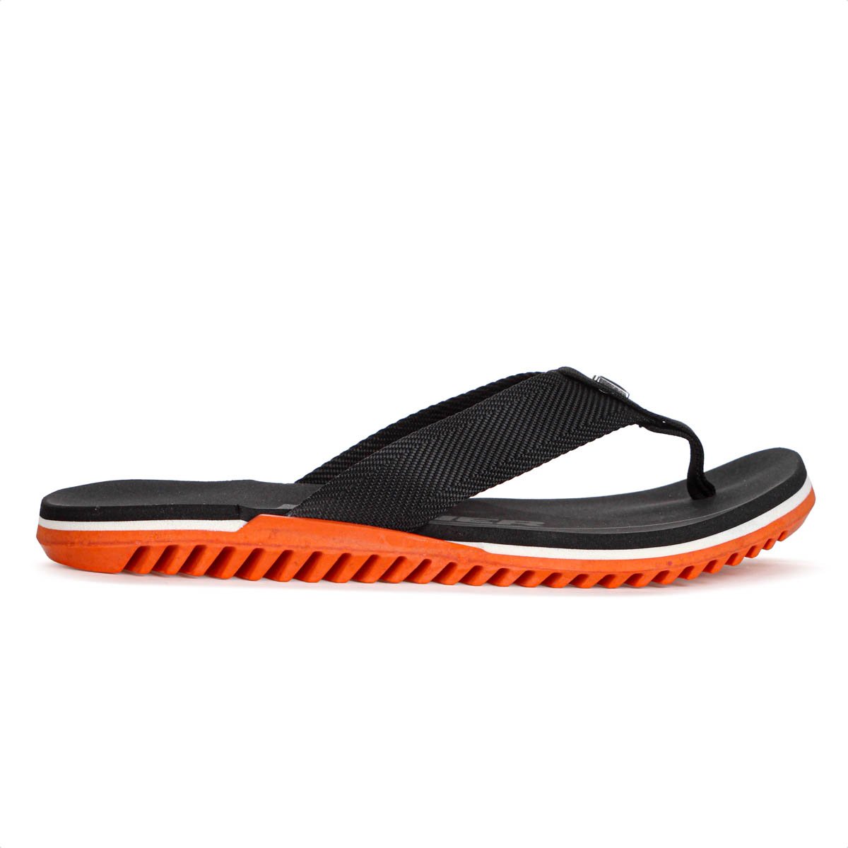 Chinelo Kenner NK6 Pro Preto e Laranja - Masculino Preto 4