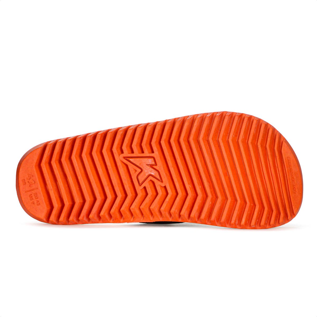 Chinelo Kenner NK6 Pro Preto e Laranja - Masculino Preto 6