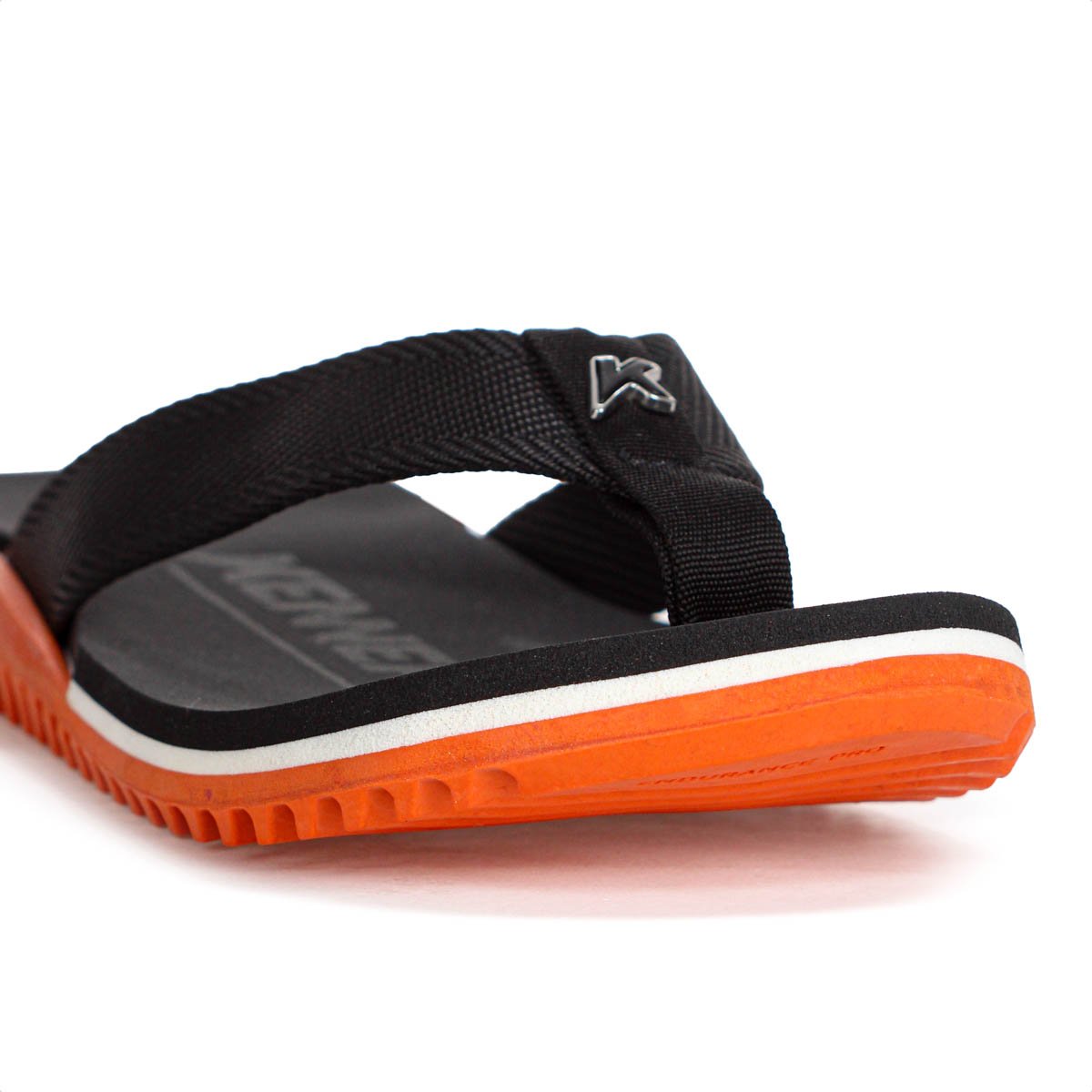 Chinelo Kenner NK6 Pro Preto e Laranja - Masculino Preto 8