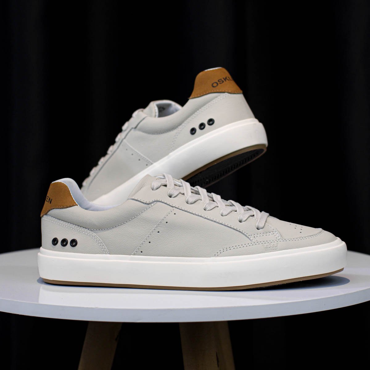 Tenis Osklen Float Couro Cinza Claro - Masculino Cinza 8