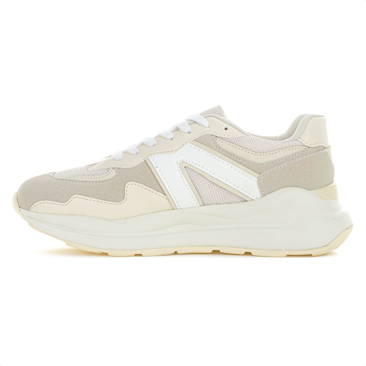 Tenis Anacapri Sporty Mia Virginia Fonseca Bege e Off White - Feminino Bege 2