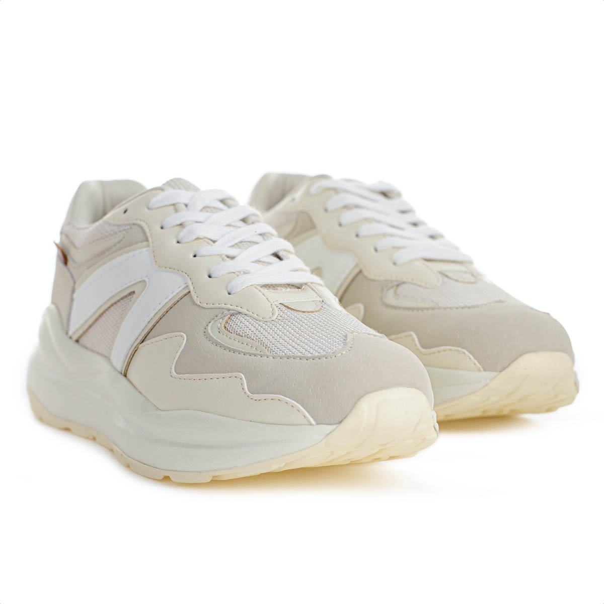 Tenis Anacapri Sporty Mia Virginia Fonseca Bege e Off White - Feminino Bege 5