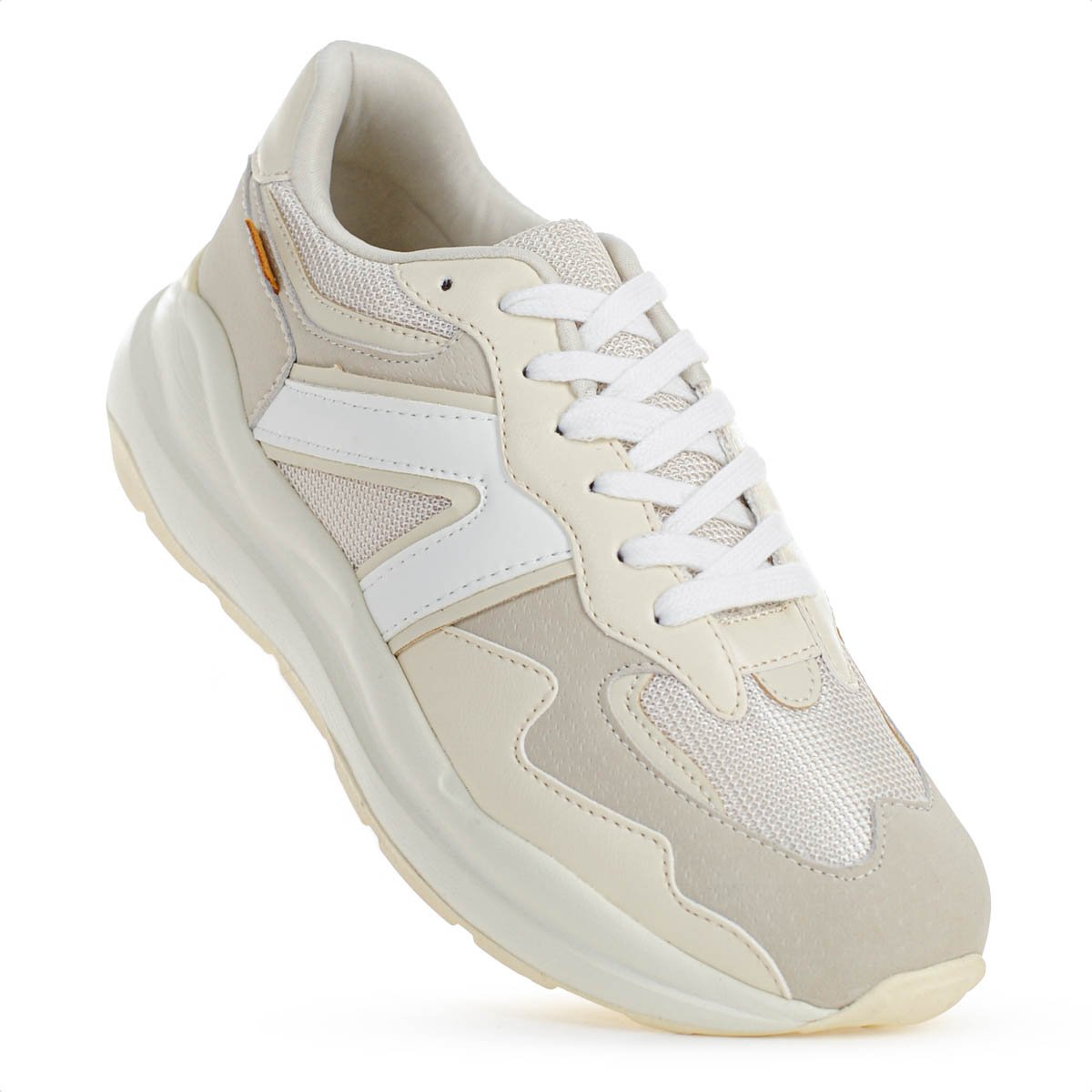 Tenis Anacapri Sporty Mia Virginia Fonseca Bege e Off White - Feminino Bege 7