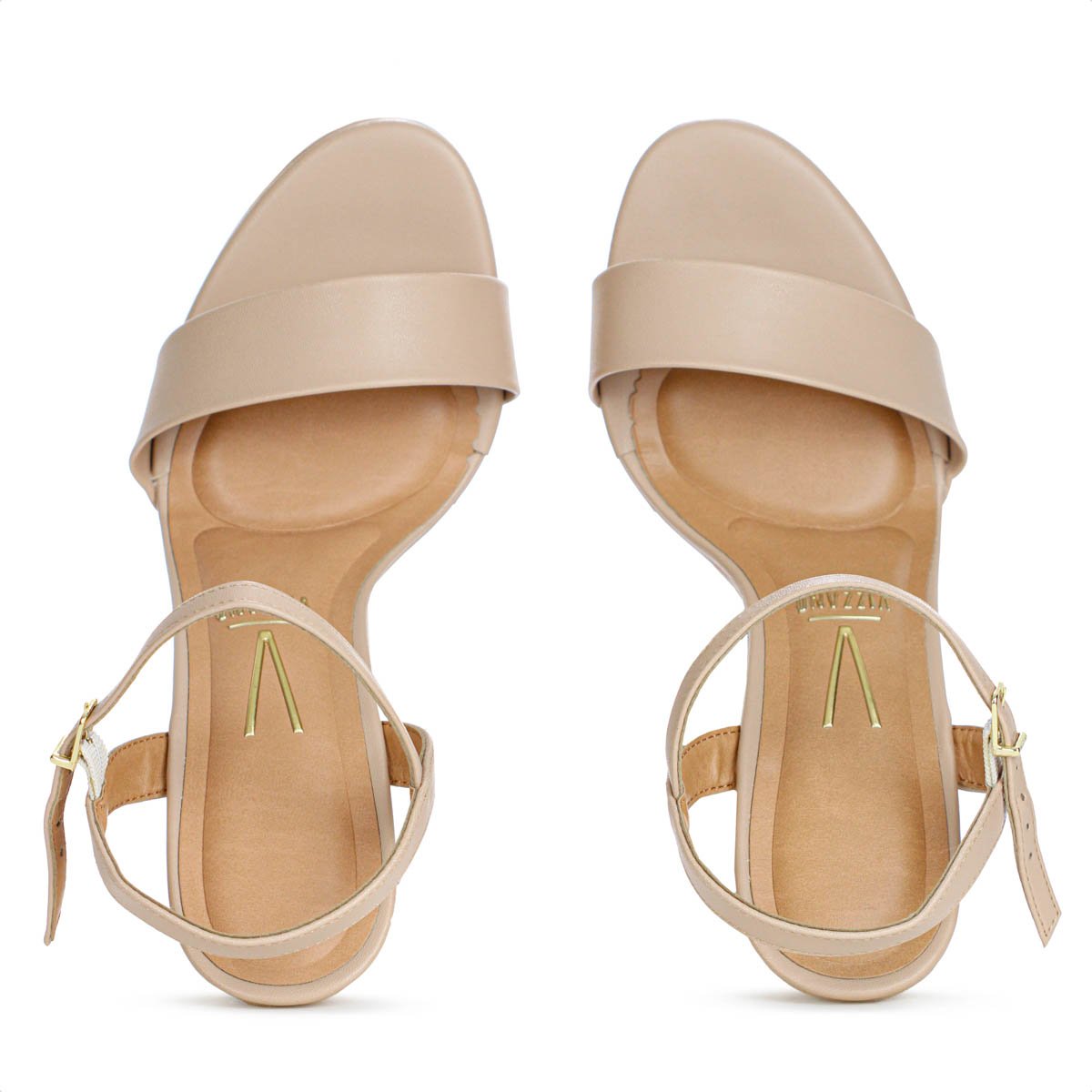 Sandalia Vizzano Salto Alto Lisa Bege - Feminino Bege 5