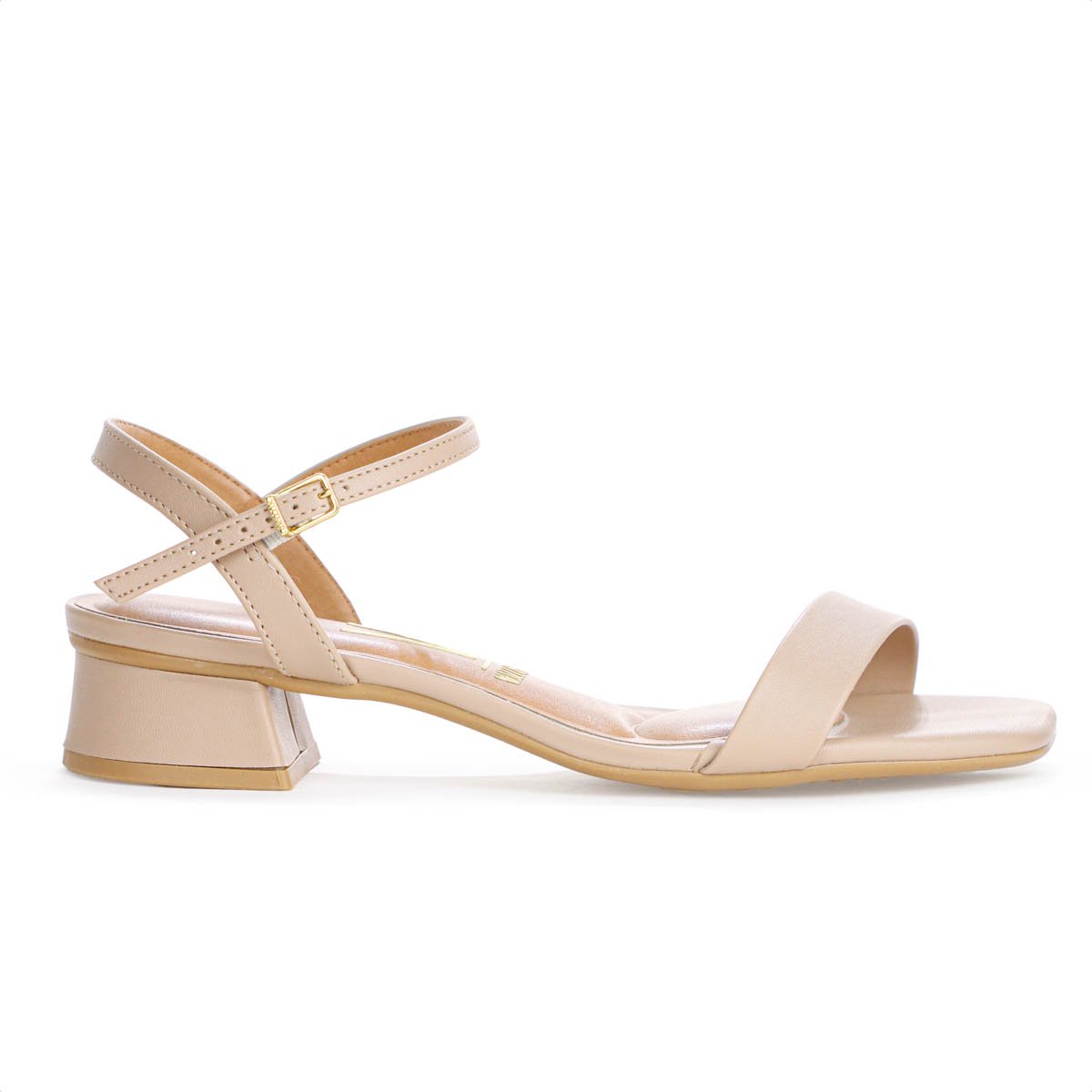 Sandalia Vizzano Salto Baixo Pelica Bege - Feminino Bege 2