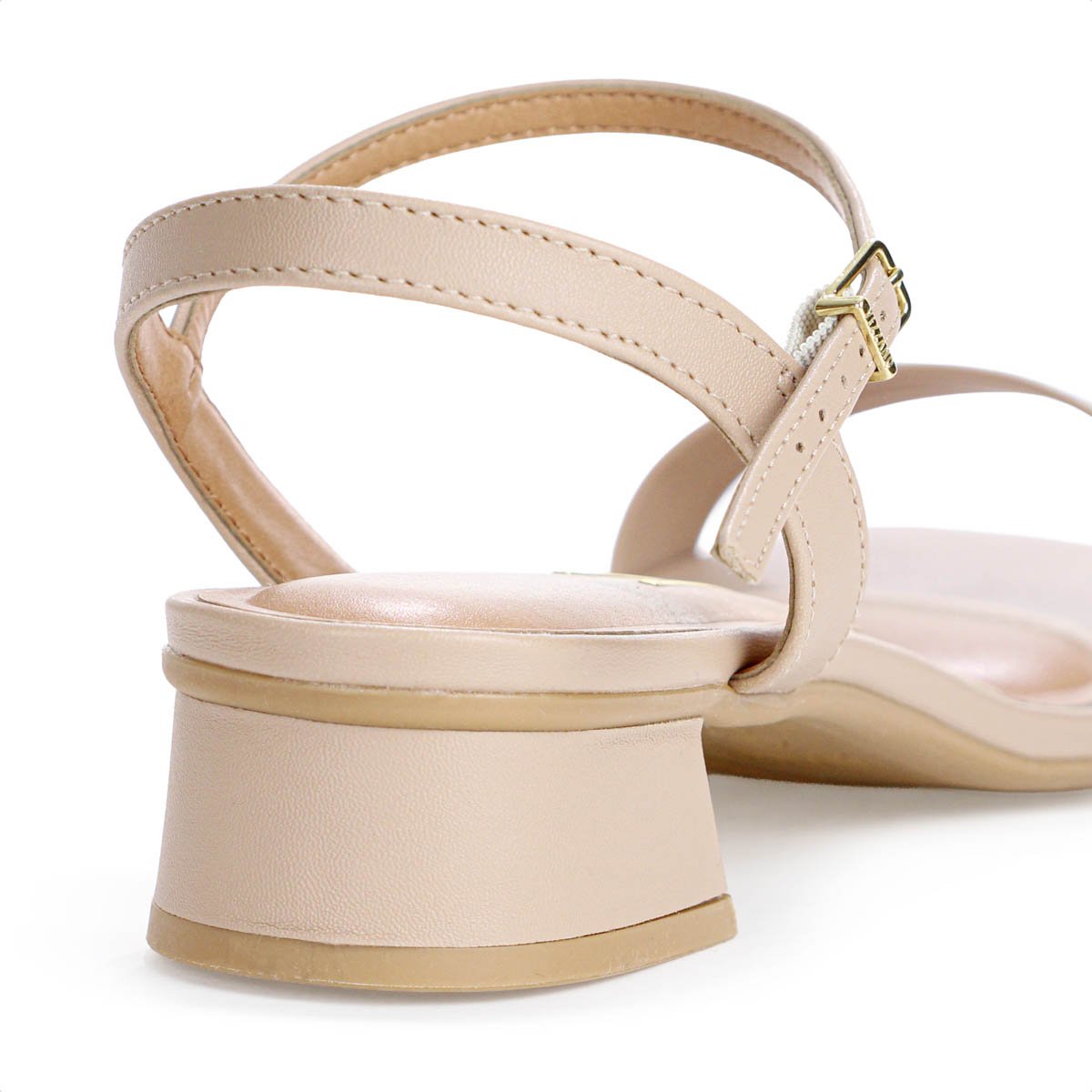 Sandalia Vizzano Salto Baixo Pelica Bege - Feminino Bege 9